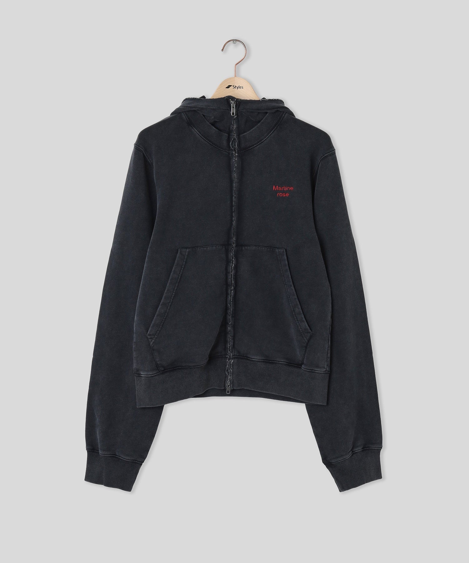 MARTINE ROSE/マーティン ローズ/HOODED ZIP CREW 682JS02002