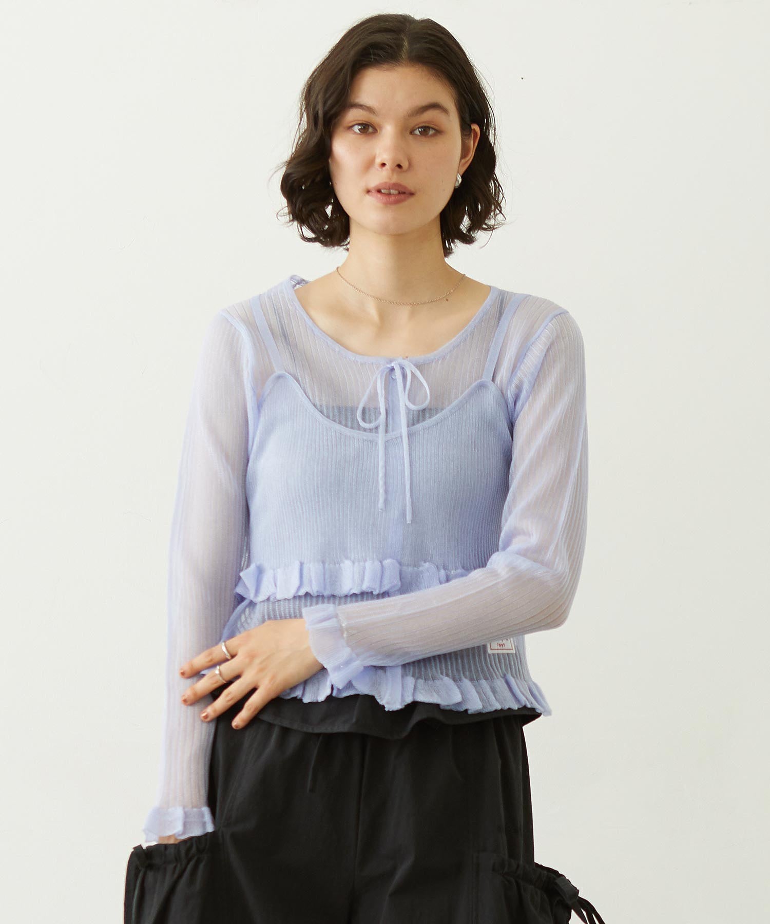 2-PIECE SHEER CARDIGAN