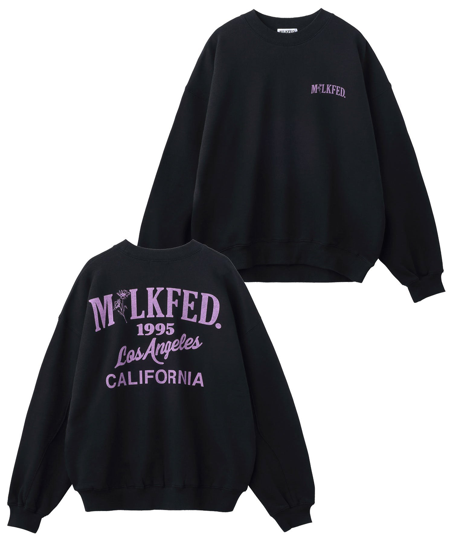 FLOWER LOGO SWEAT TOP MILKFED.