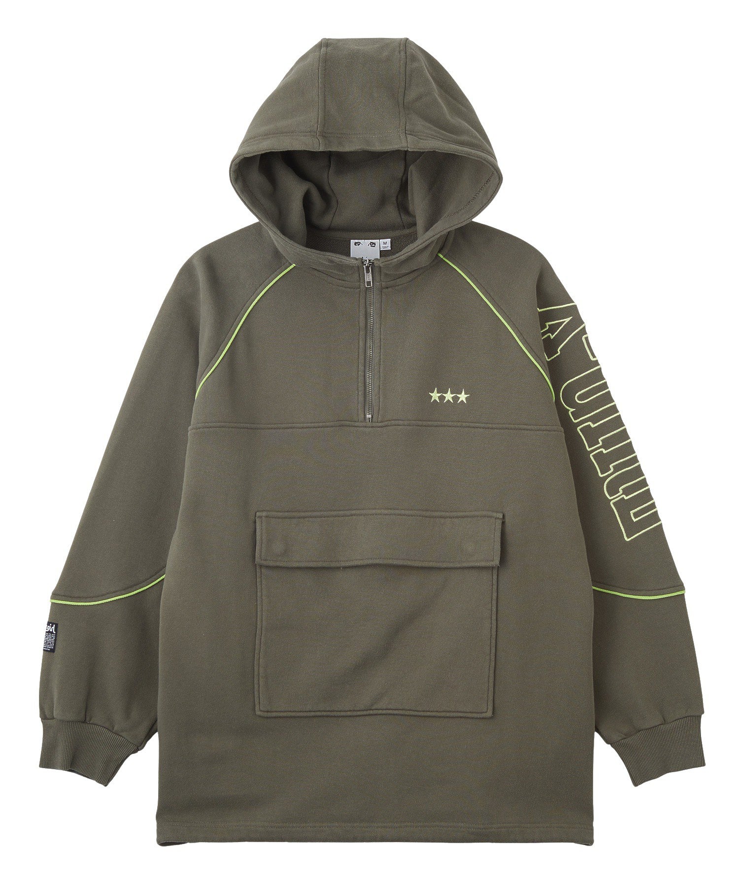 LOGO AND STAR SWEAT ANORAK DRESS