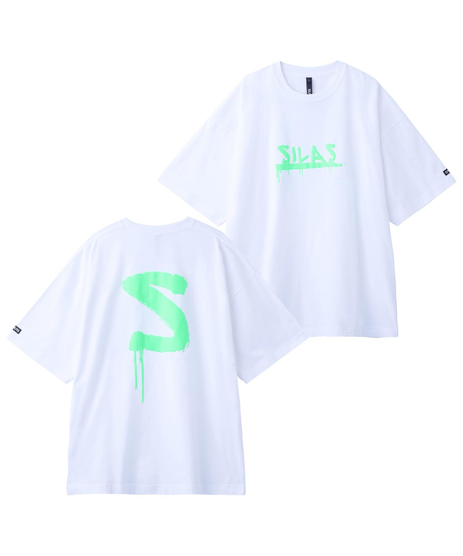 DRIP LOGO PRINT WIDE S/S TEE SILAS