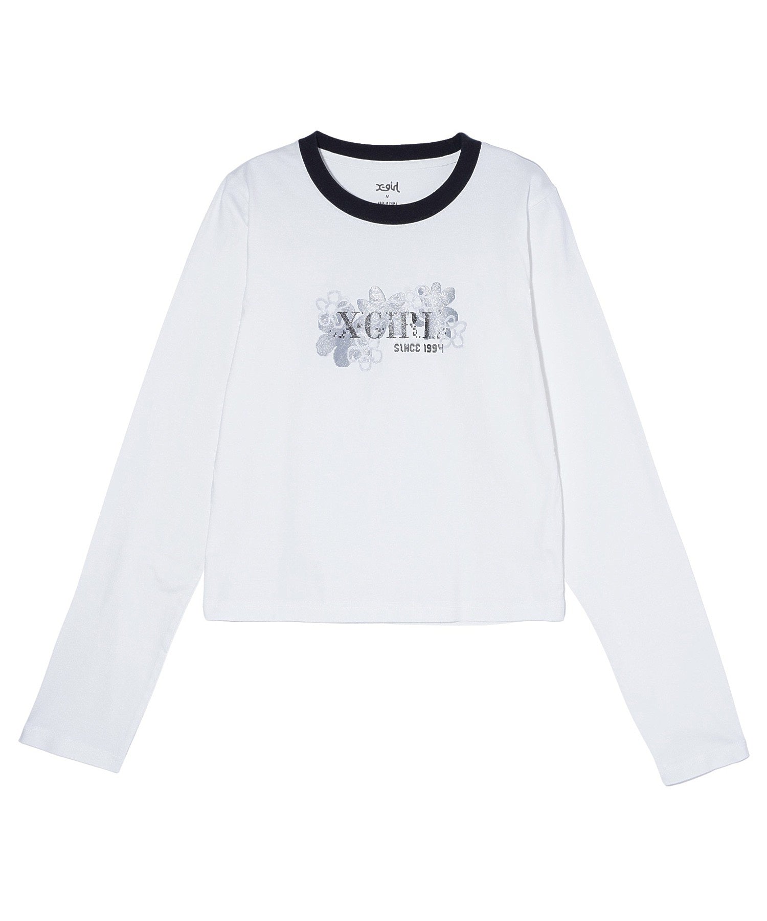 PIXEL FLOWER LOGO BABY L/S TEE