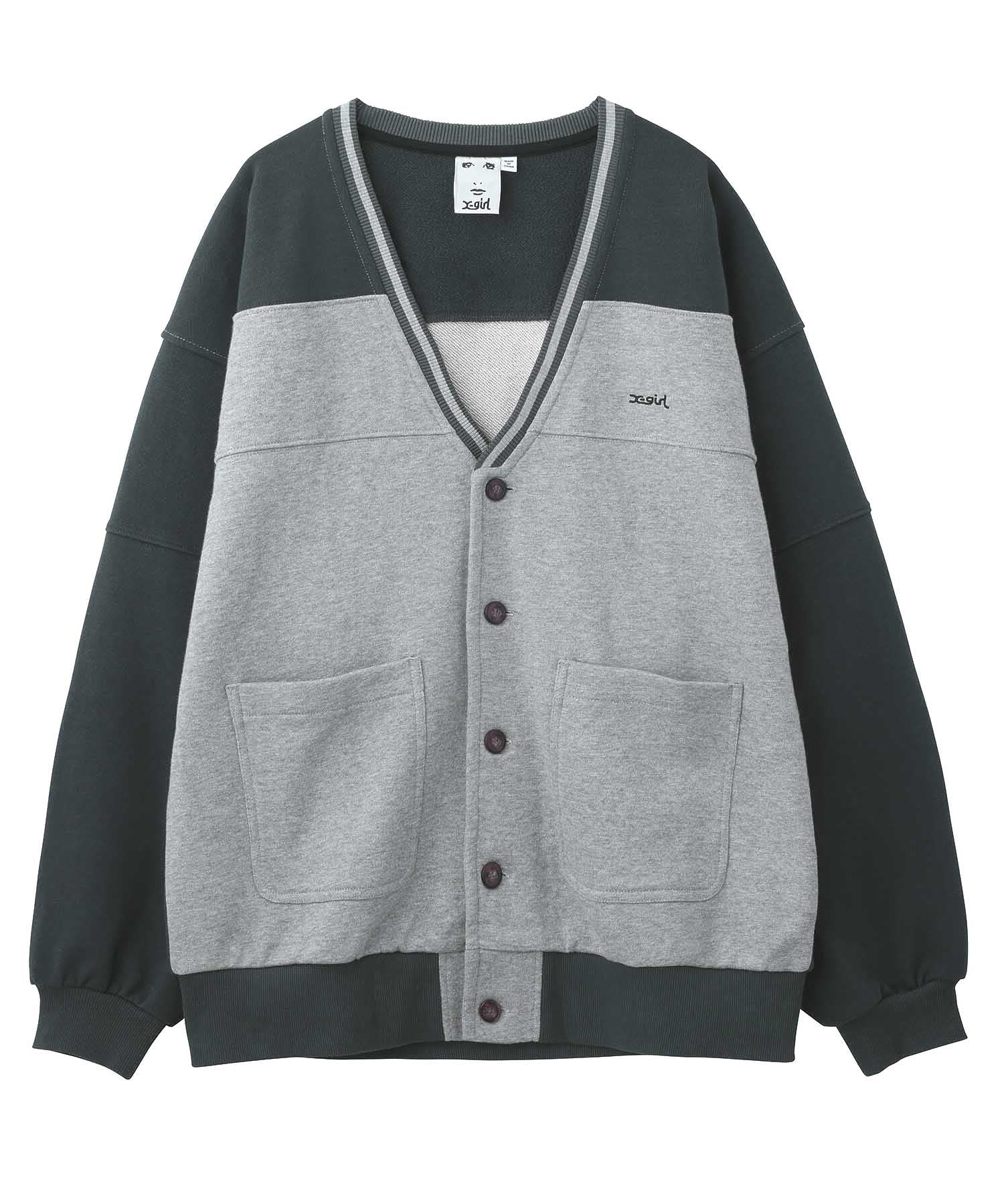 SWEAT CARDIGAN X-girl