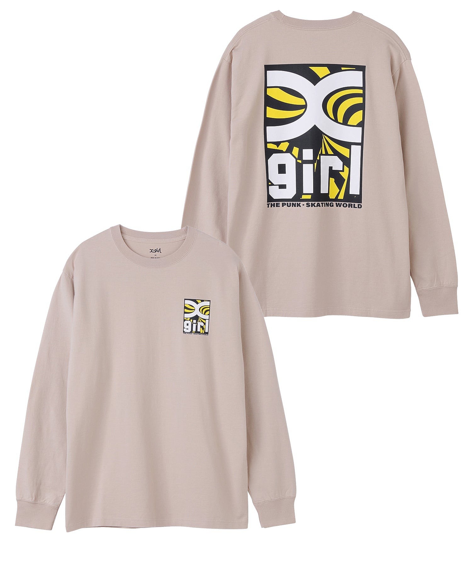 TWISTED BOX LOGO L/S TEE X-girl