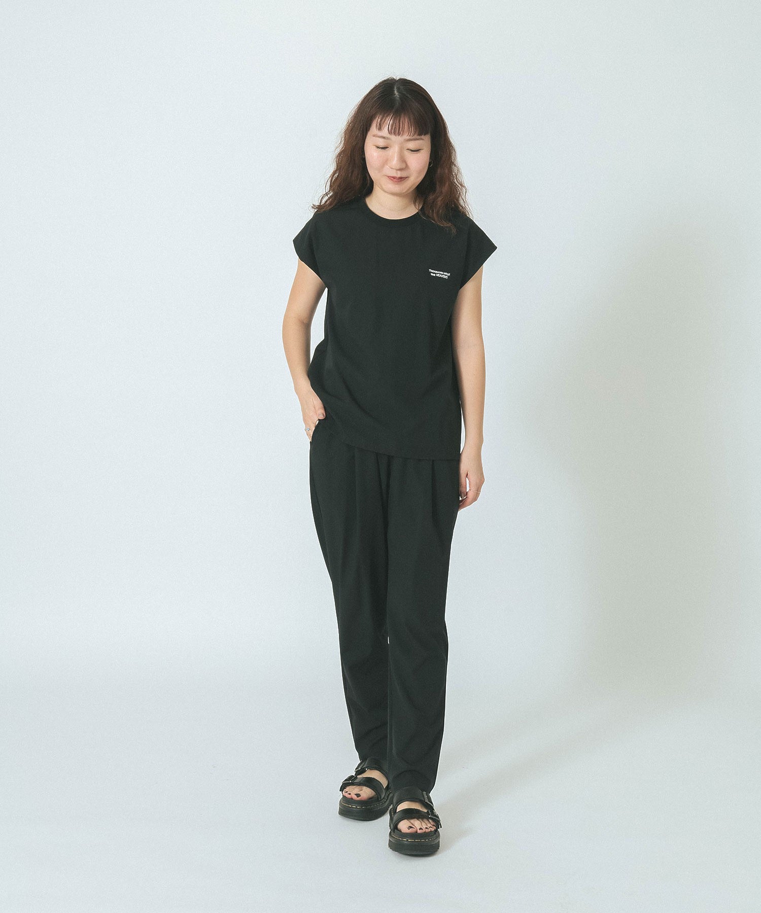 【WEB限定】THOUSAND MILExGENE HEAVENS/FRENCH SLEEVE TOP & TAPERED PANTS SET UP