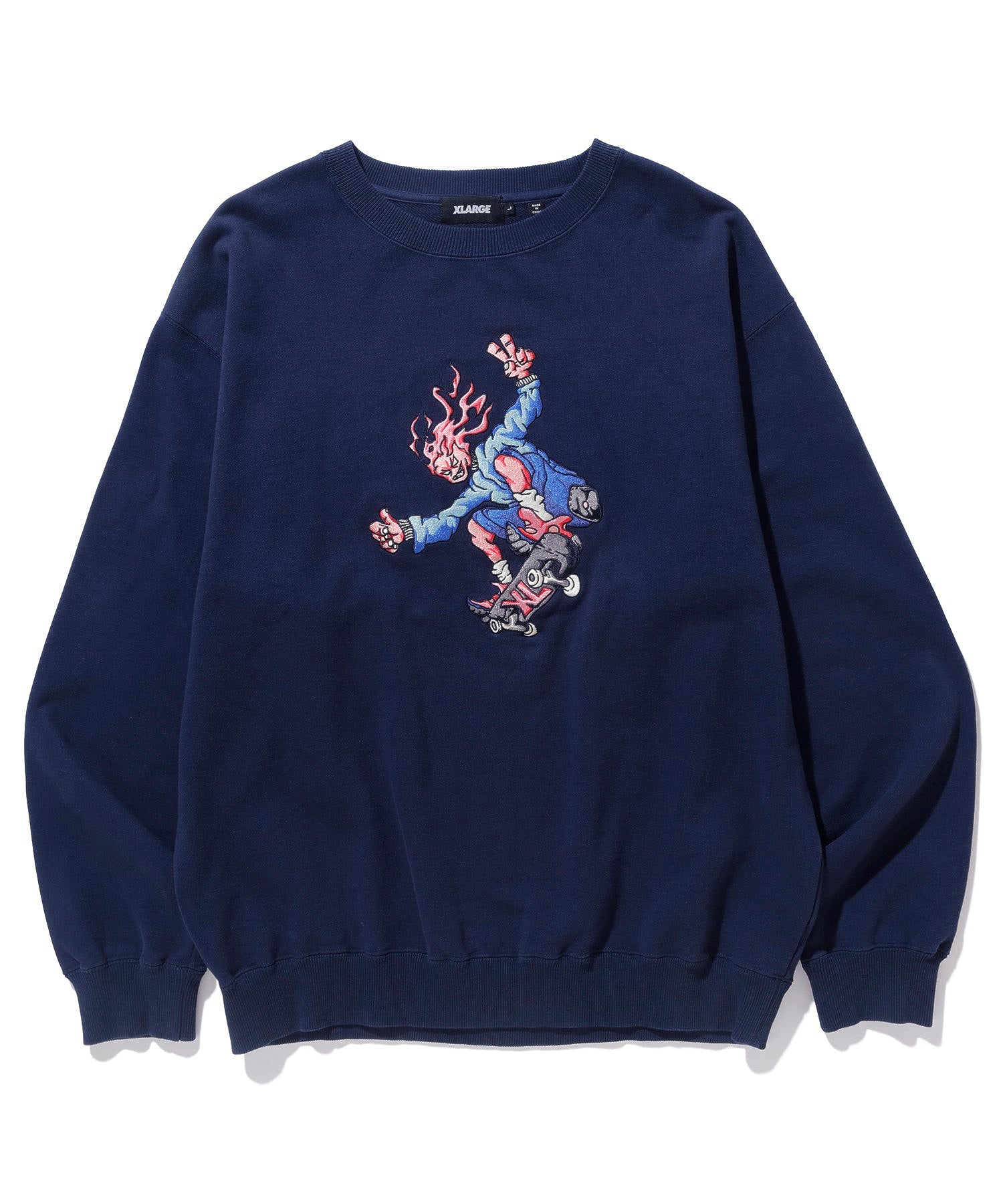 BURNING MONSTER CREWNECK SWEATSHIRT XLARGE