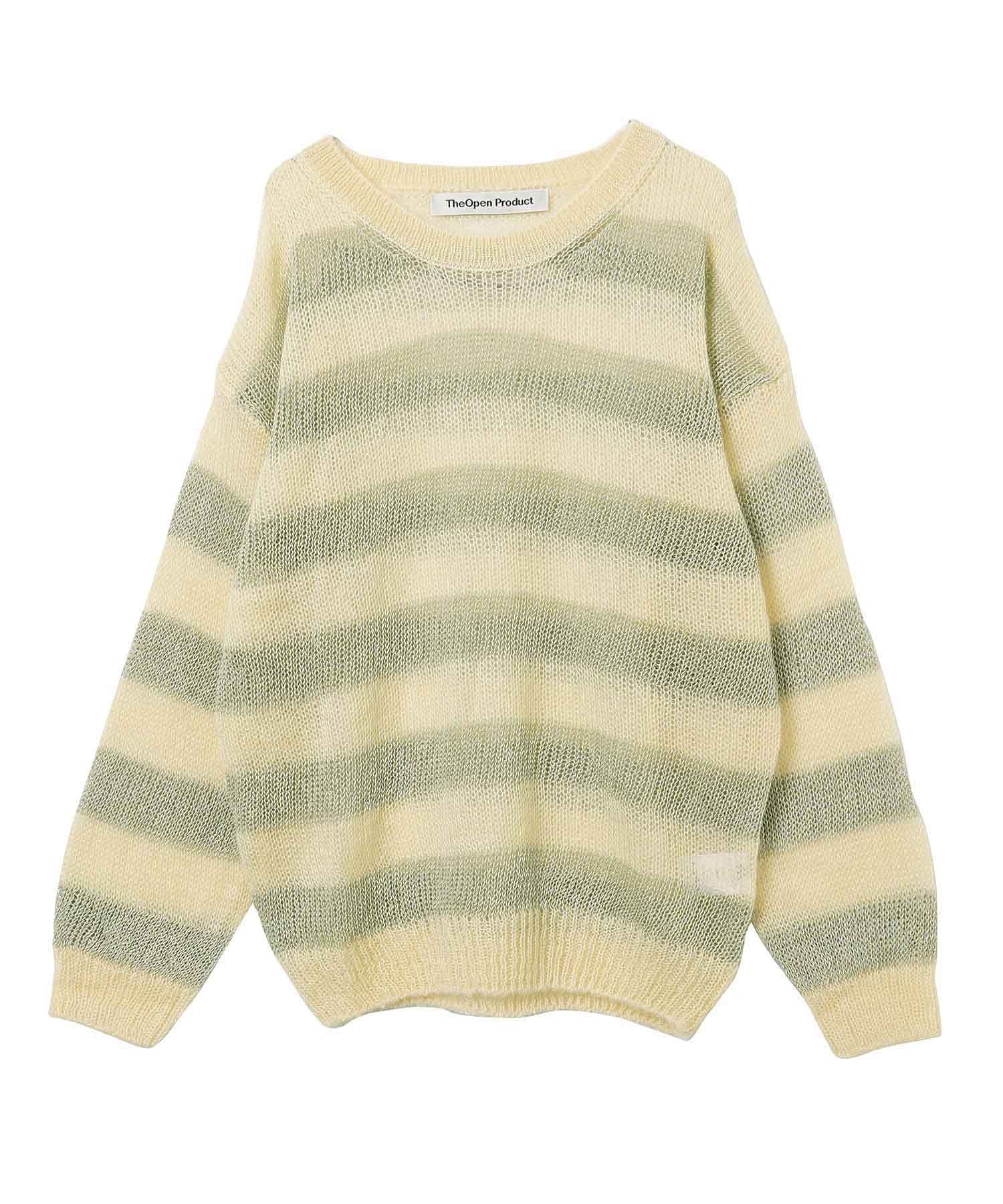 TheOpen Product/ザオープンプロダクト/  MOHAIR STRIPE SWEATER GTO221KT003
