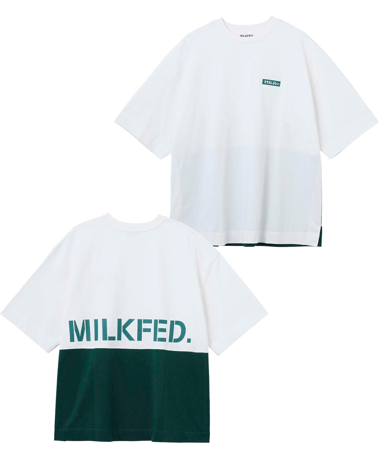 STENCIL LOGO PANELED S/S TOP MILKFED.