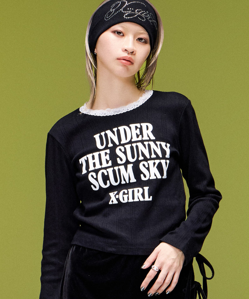 X-girl / LACE TRIM L/S BABY TOP – calif（カリフ）公式サイト