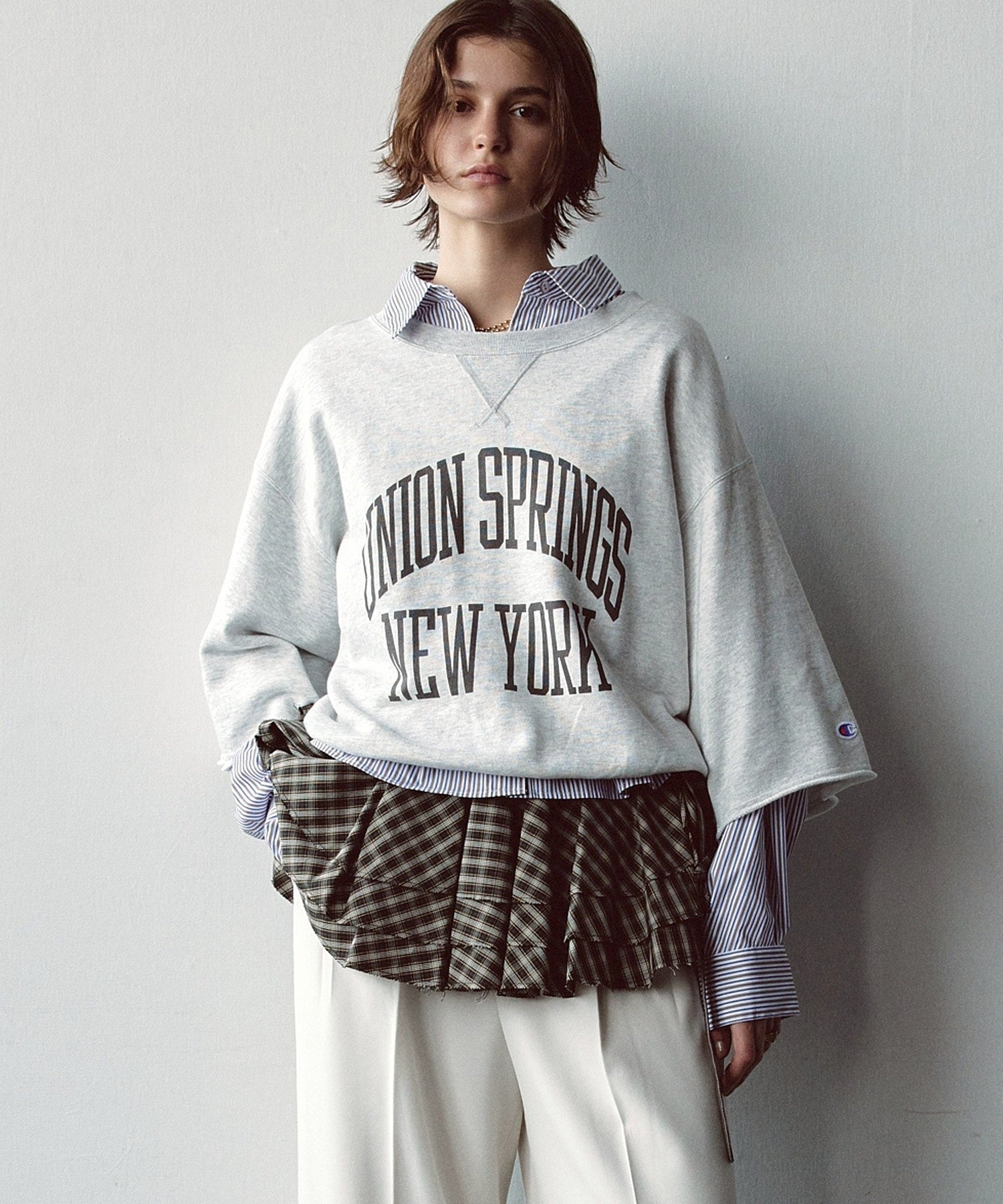 ROSEBUD x champion H/S SWEAT