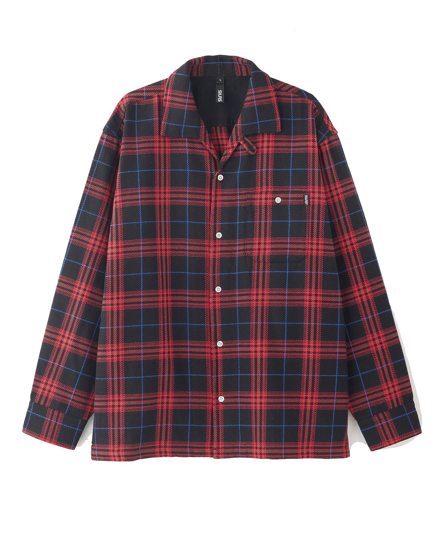 PLAID ITALIAN COLLAR L/S SHIRT