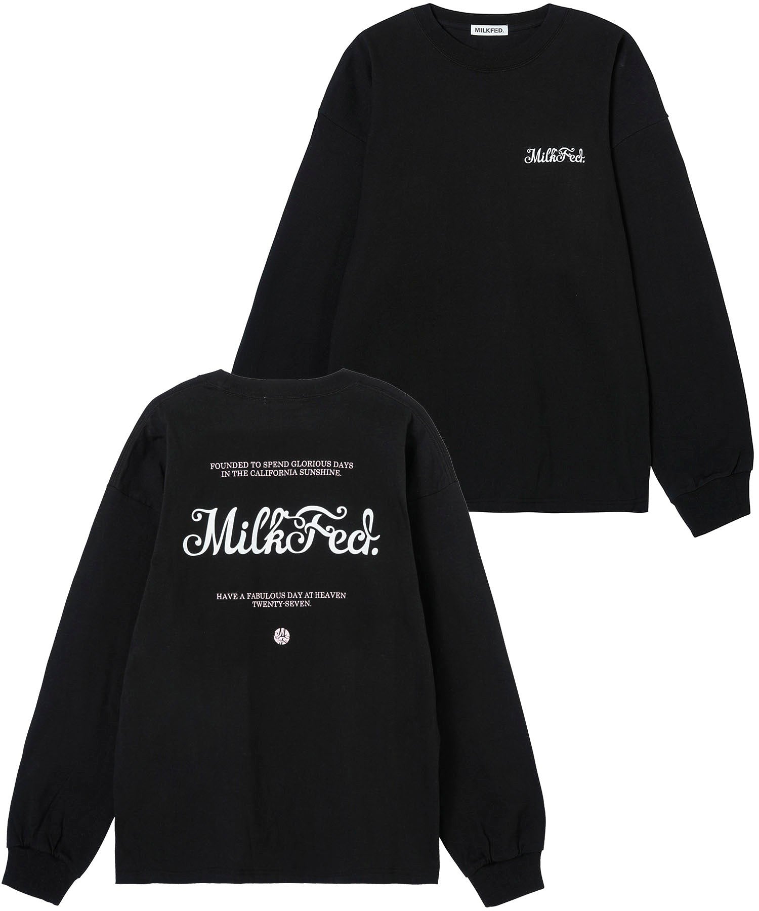 CURL LOGO WIDE L/S TEE MILKFED.