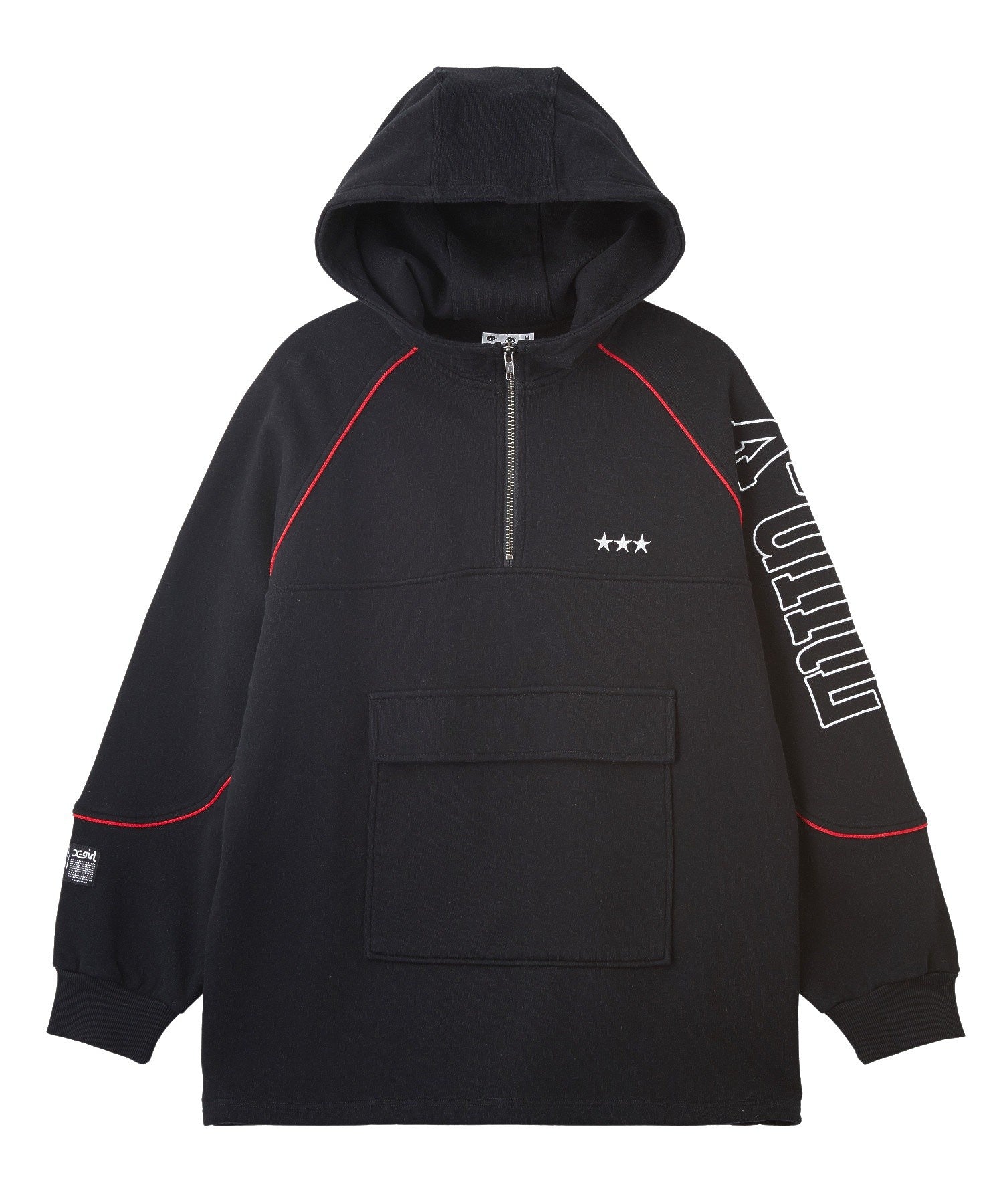 LOGO AND STAR SWEAT ANORAK DRESS