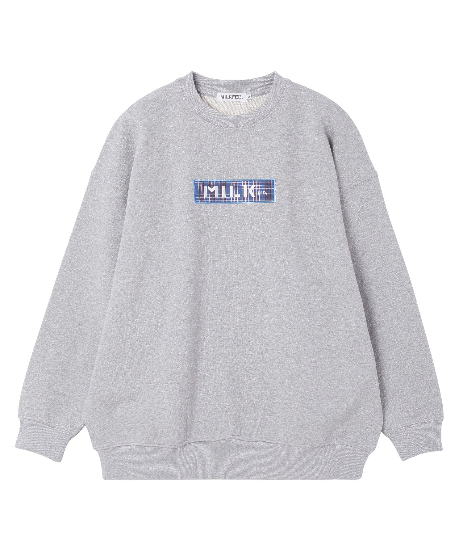 CHECKERED BAR LOGO SWEAT TOP