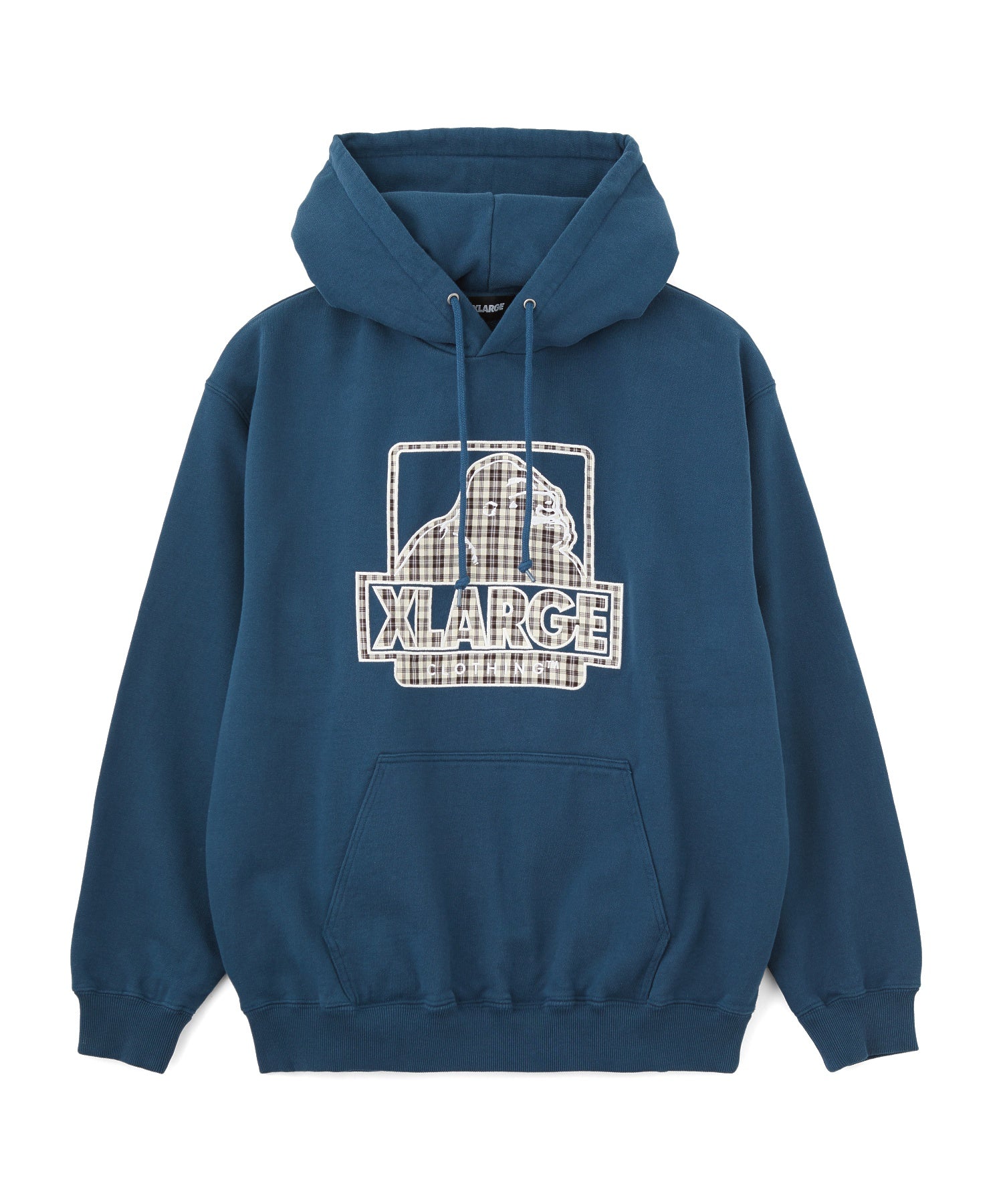 PLAID OG LOGO HOODED SWEATSHIRT