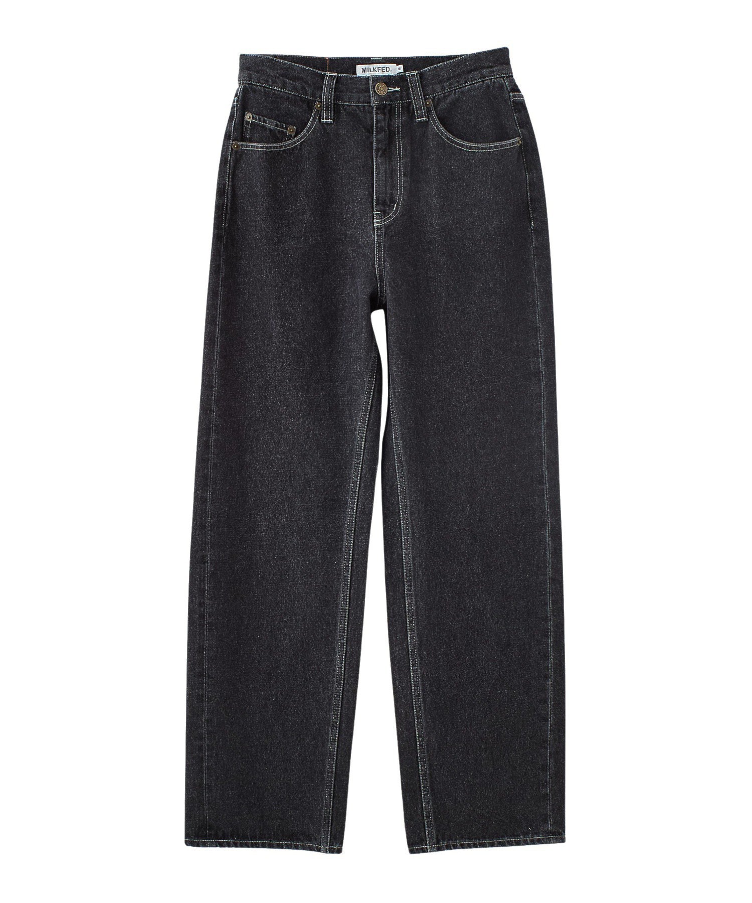 MILKFED. EMBROIDERED DENIM PANTS