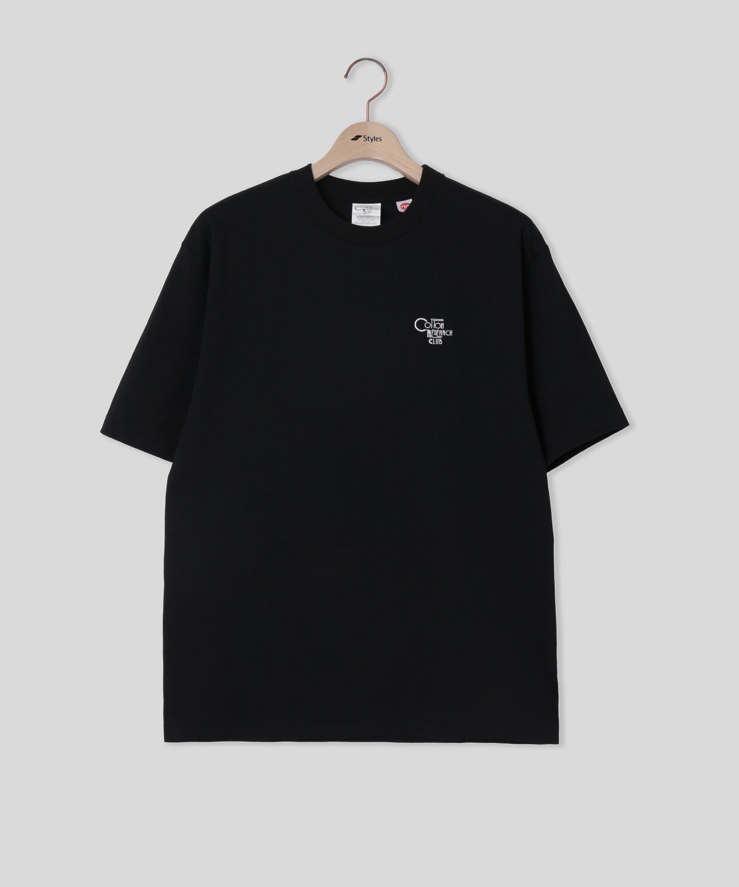 【別注】Styles CRC/コットンリサーチクラブ/EX S/S TUBULAR T-SHIRT JPC-001 BLK
