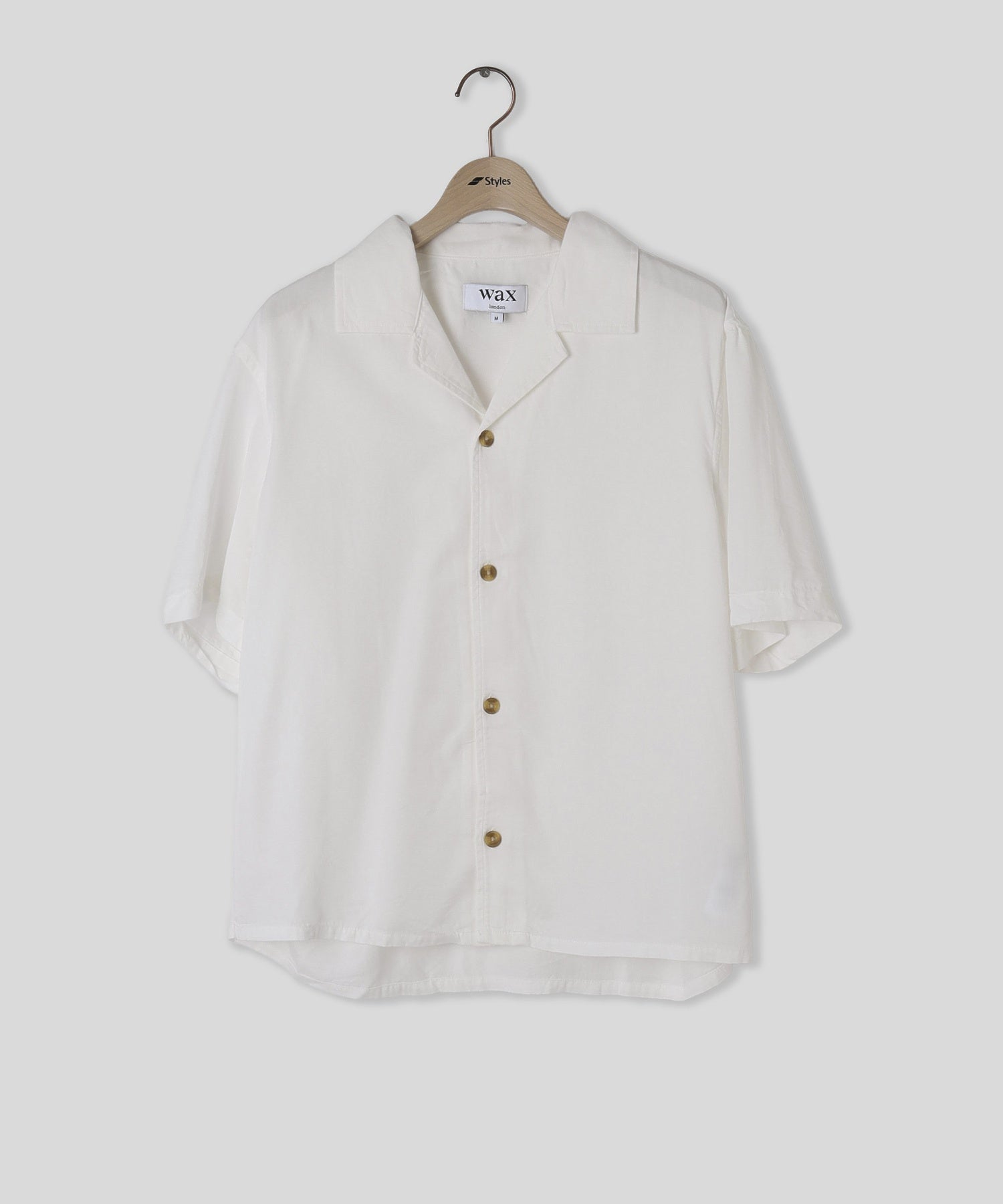 WAX LONDON/ワックスロンドン/CURZON SS SHIRT DRAPEY TENCEL TWILL OFW