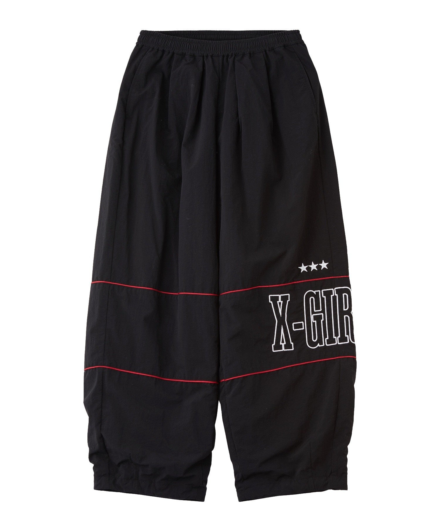 LOGO AND STAR WIDE LEG TRACK PANTS