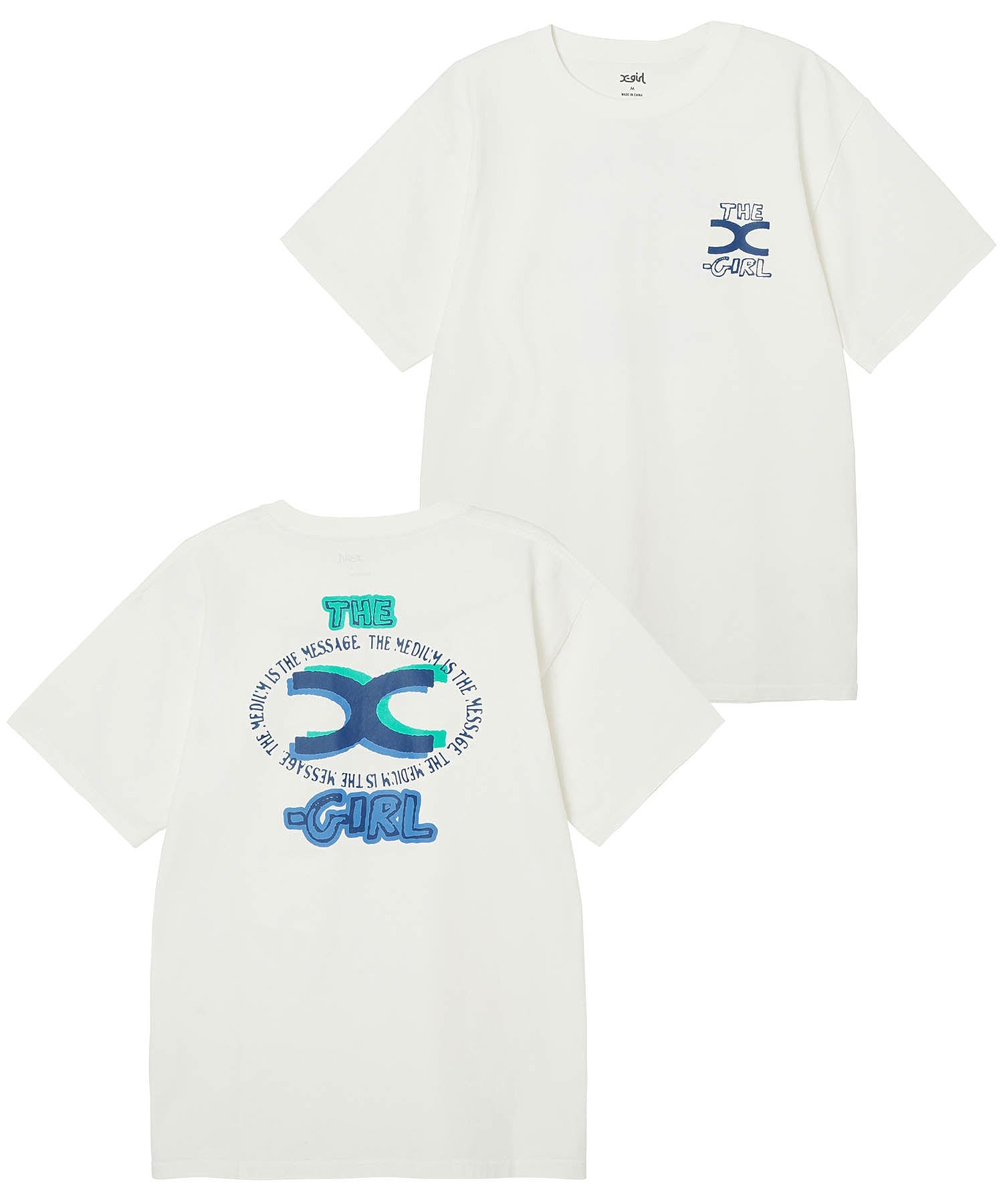 SURF X-girl LOGO S/S TEE