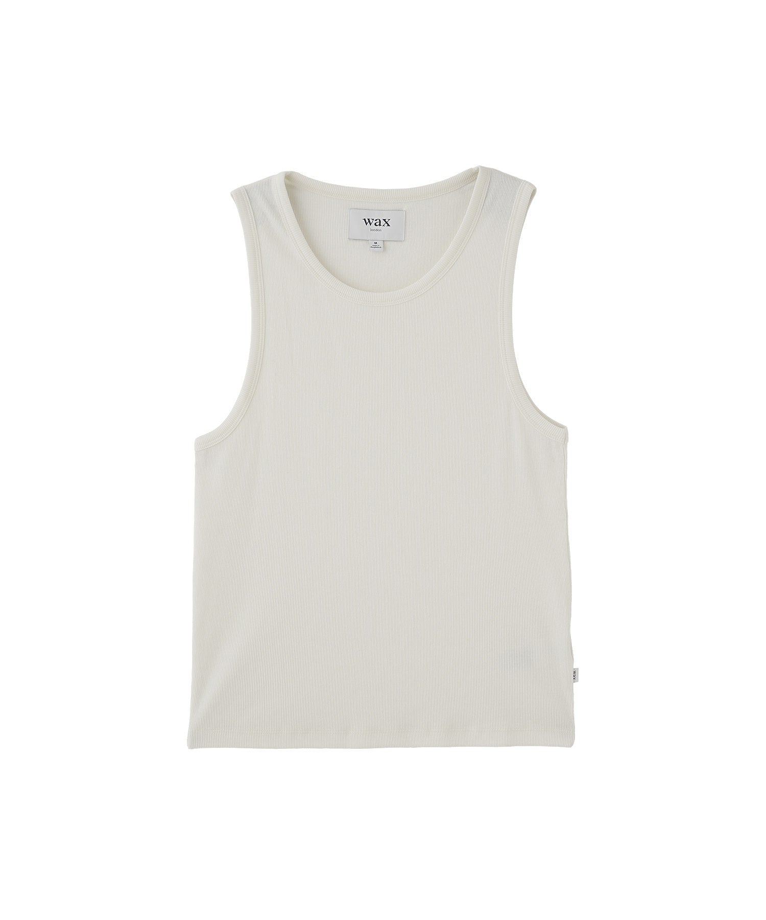 WAX LONDON/ワックスロンドン/MONTAGUE VEST RIB SS25-TEE-MON-AXH-ECR