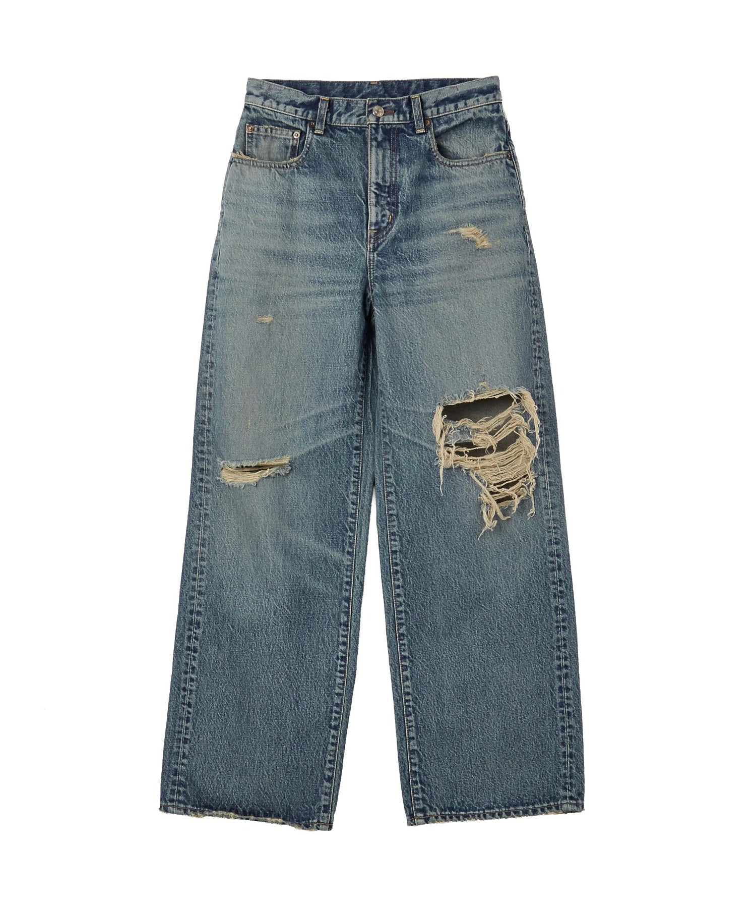 WIDE LEG DENIM PANTS