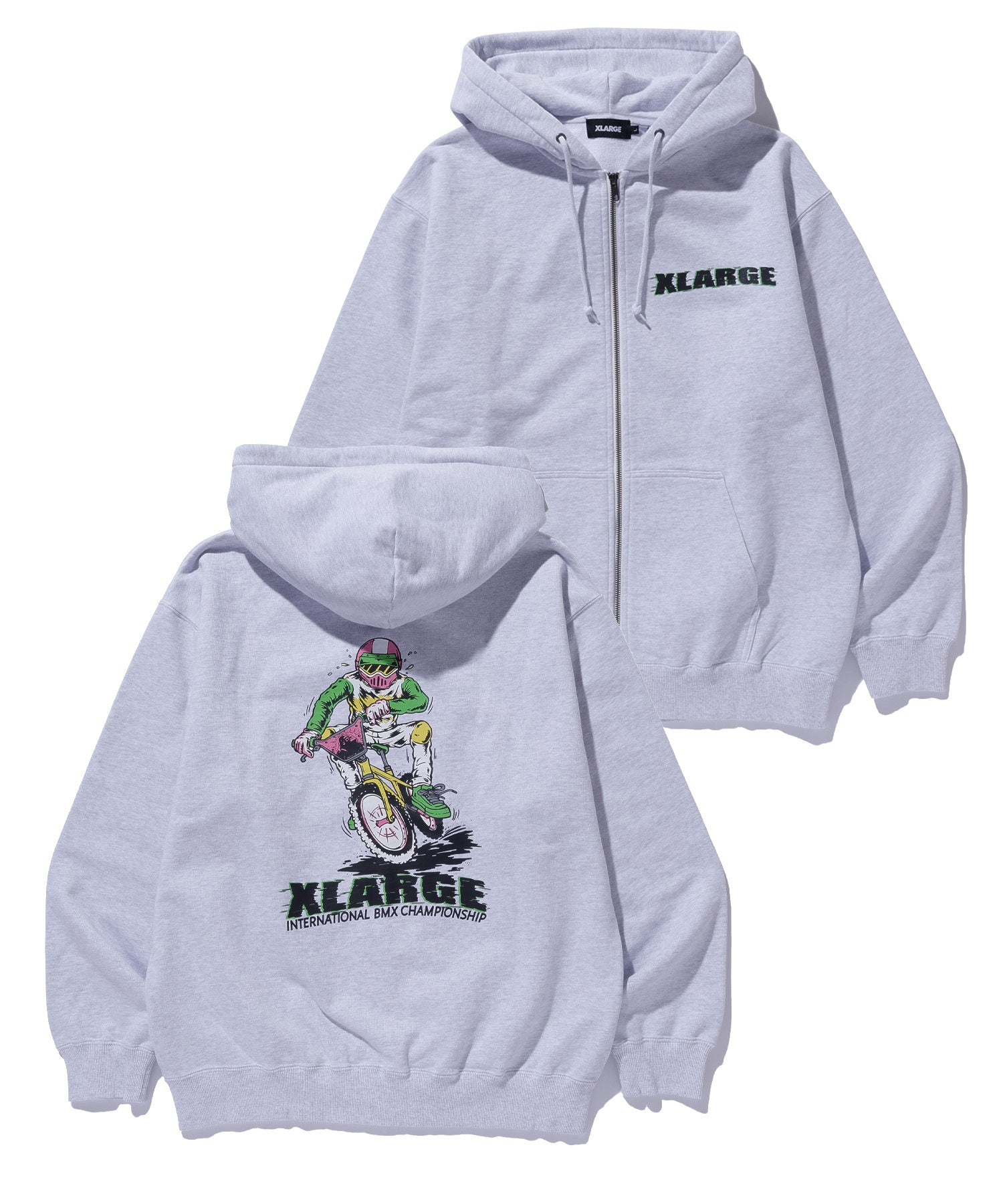 RIDING ZIP HOODED SWEATSHIRT