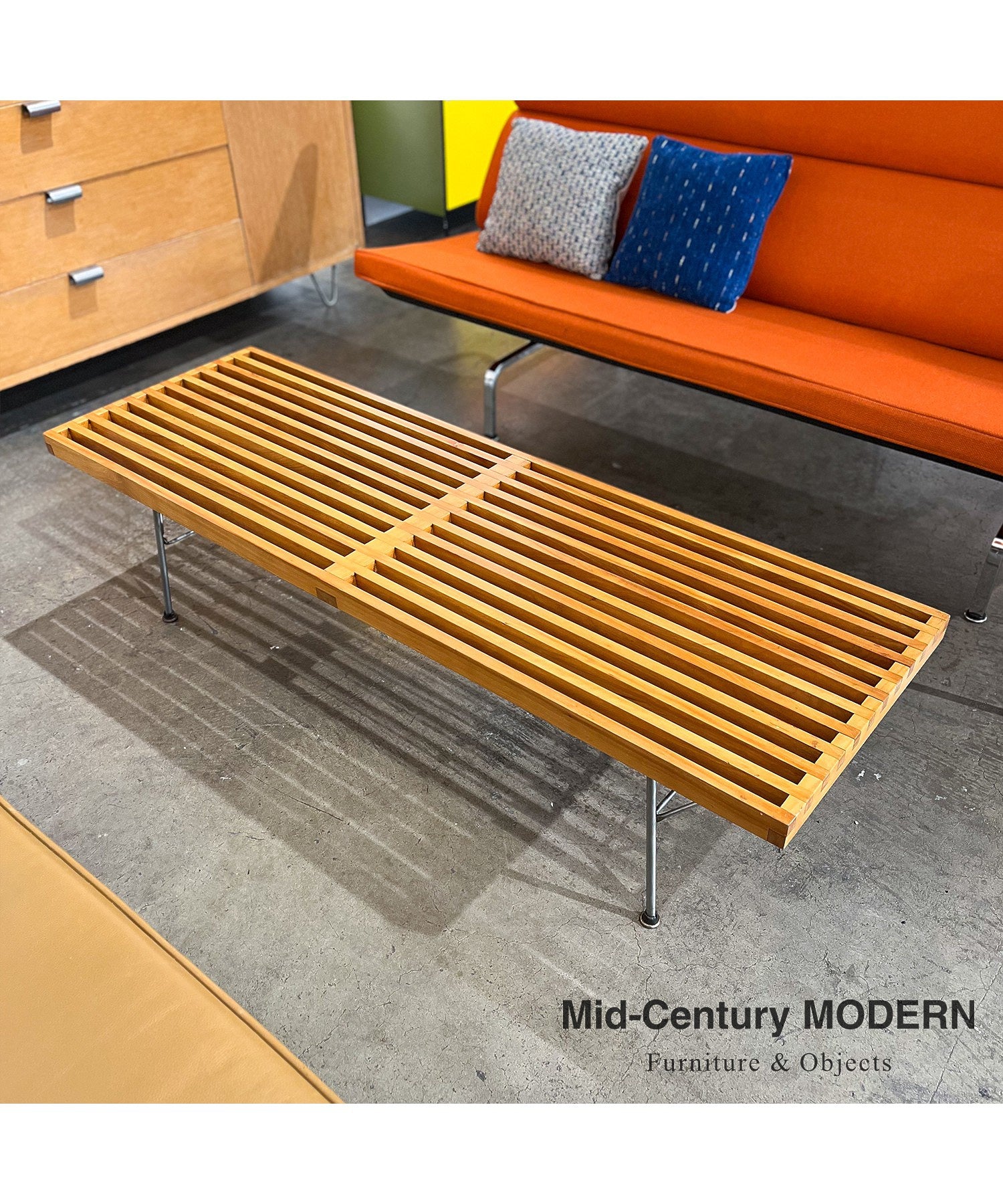 Nelson Platform Bench / Vintage
