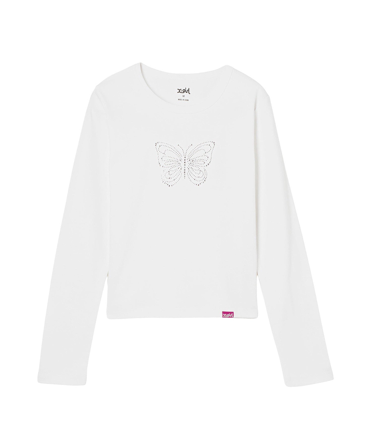 RHINESTONE BUTTERFLY L/S BABY TEE