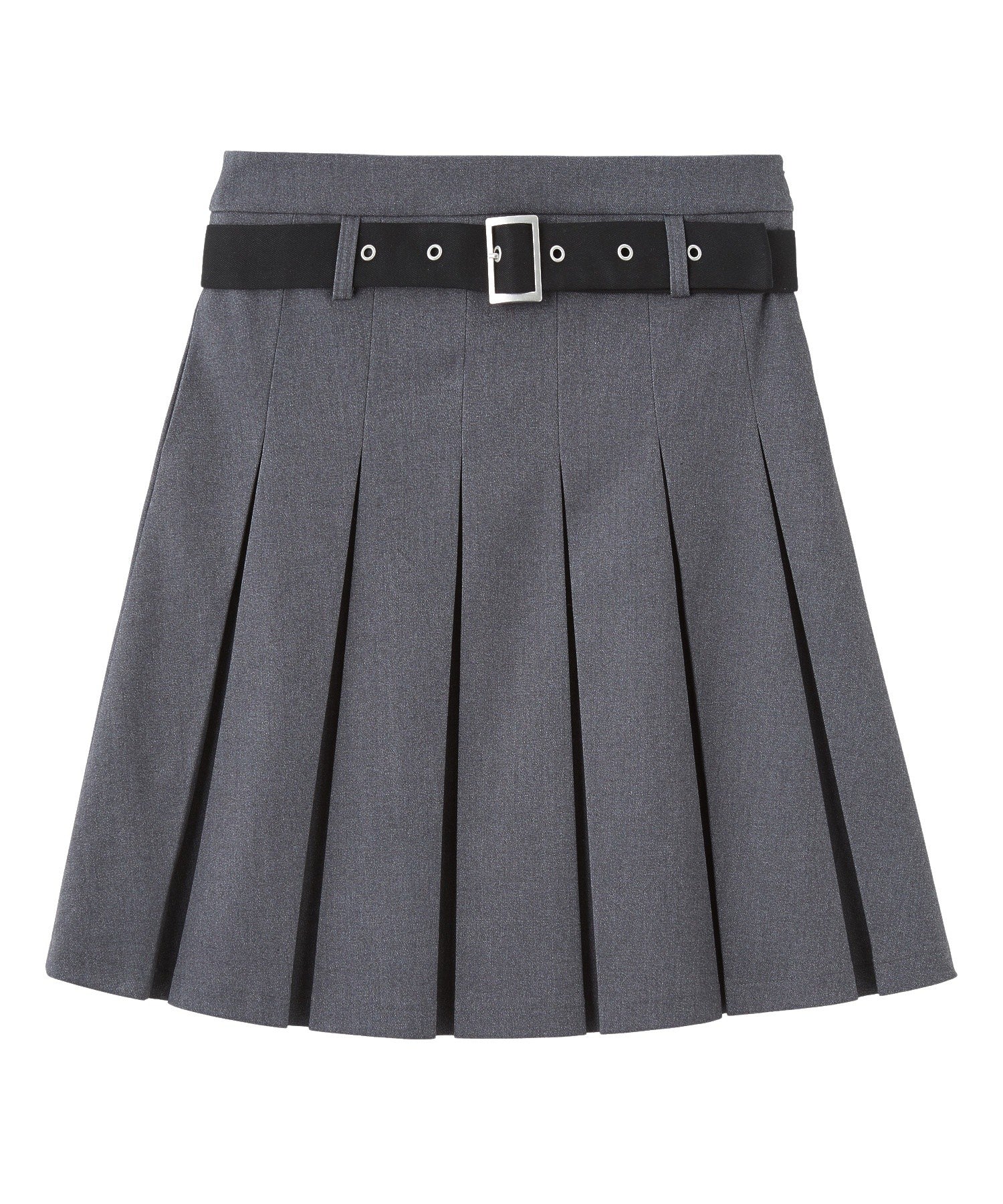 BELTED PLEATED SKIRT