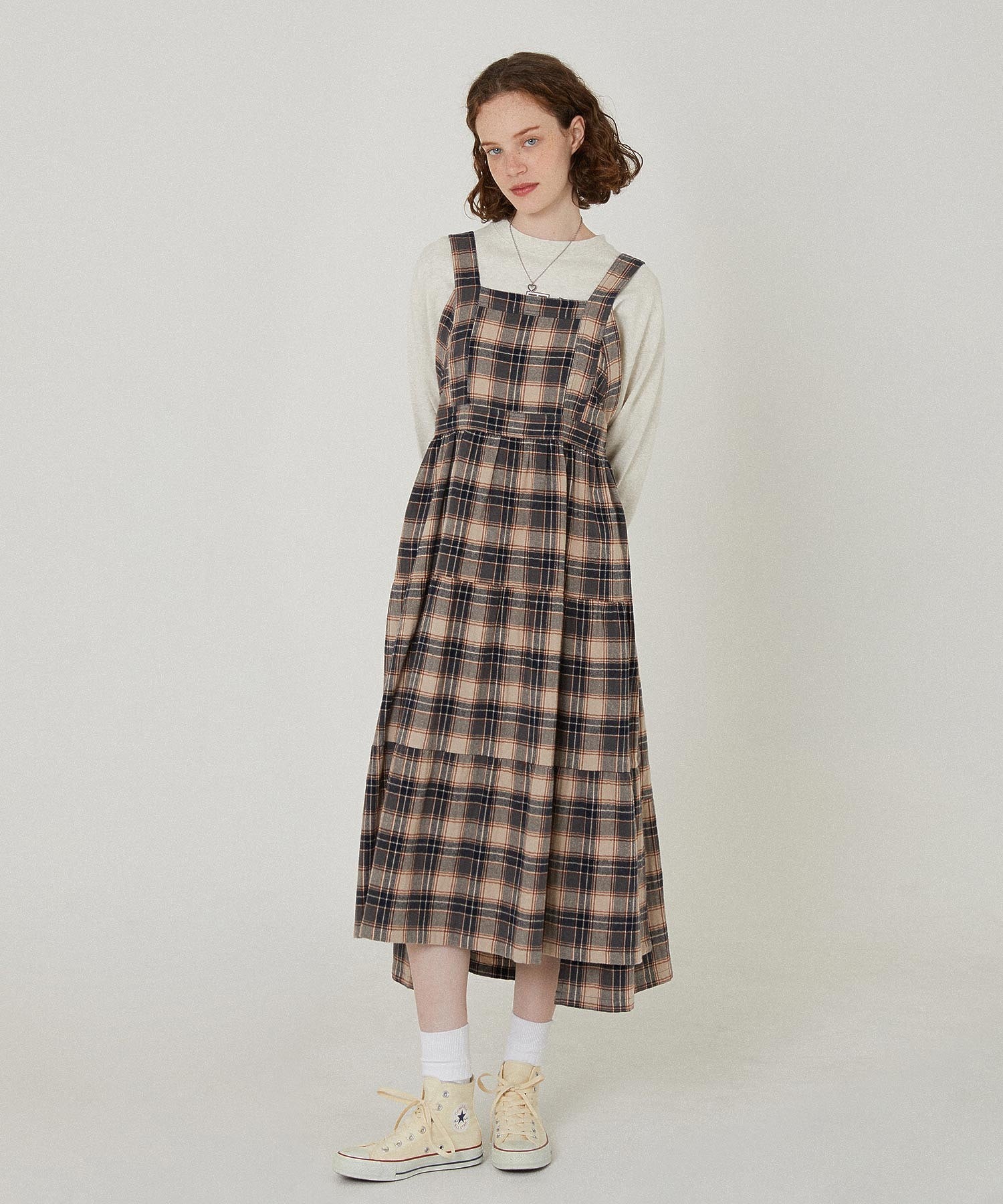 APRON TIERED DRESS