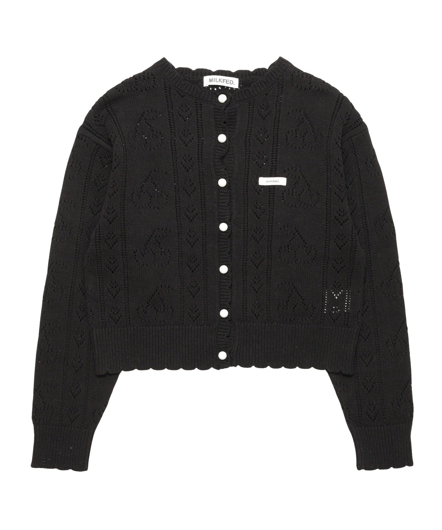 CHERRY OPEN KNIT CARDIGAN