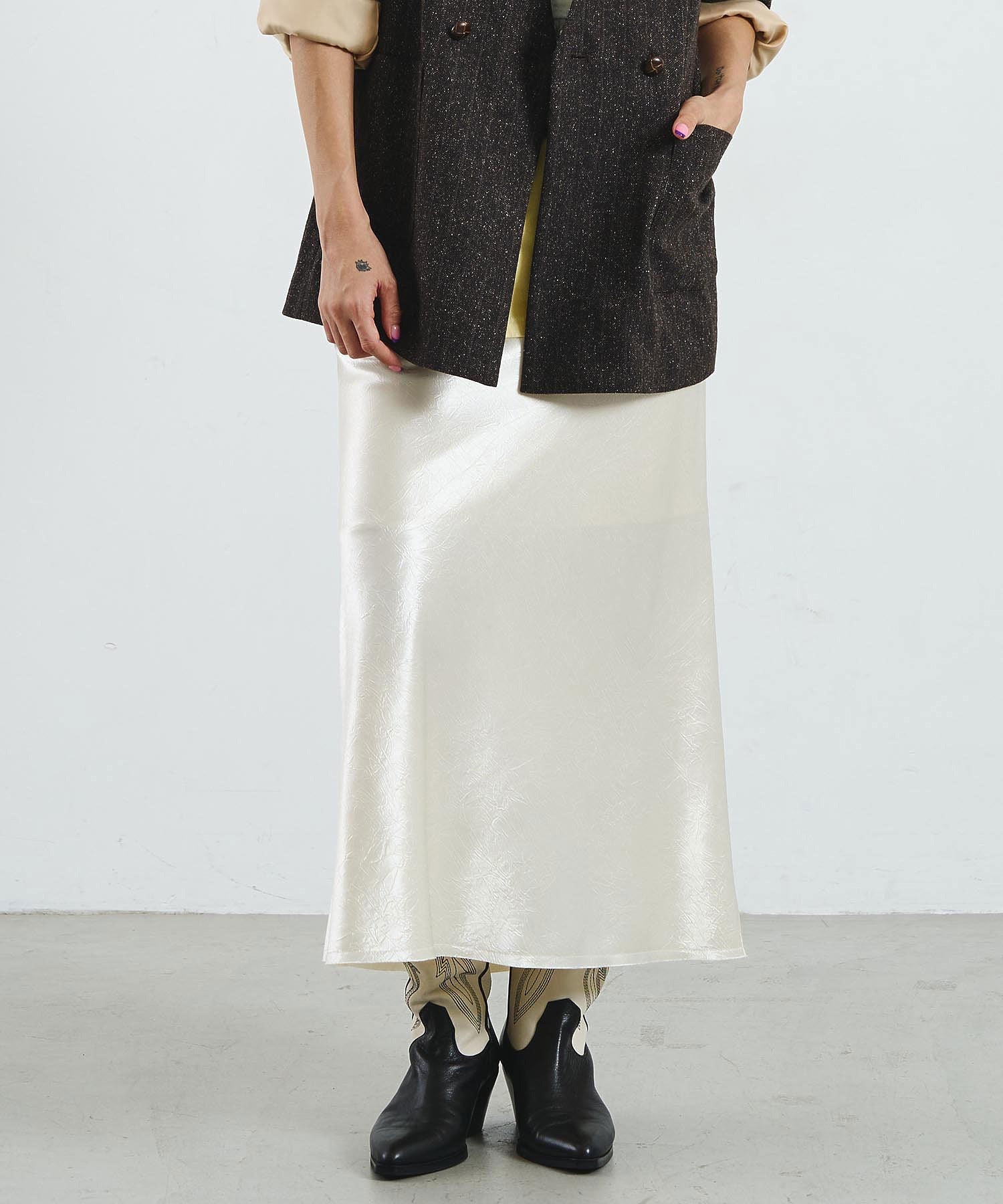 CREOLME/SATIN LONG SKIRT