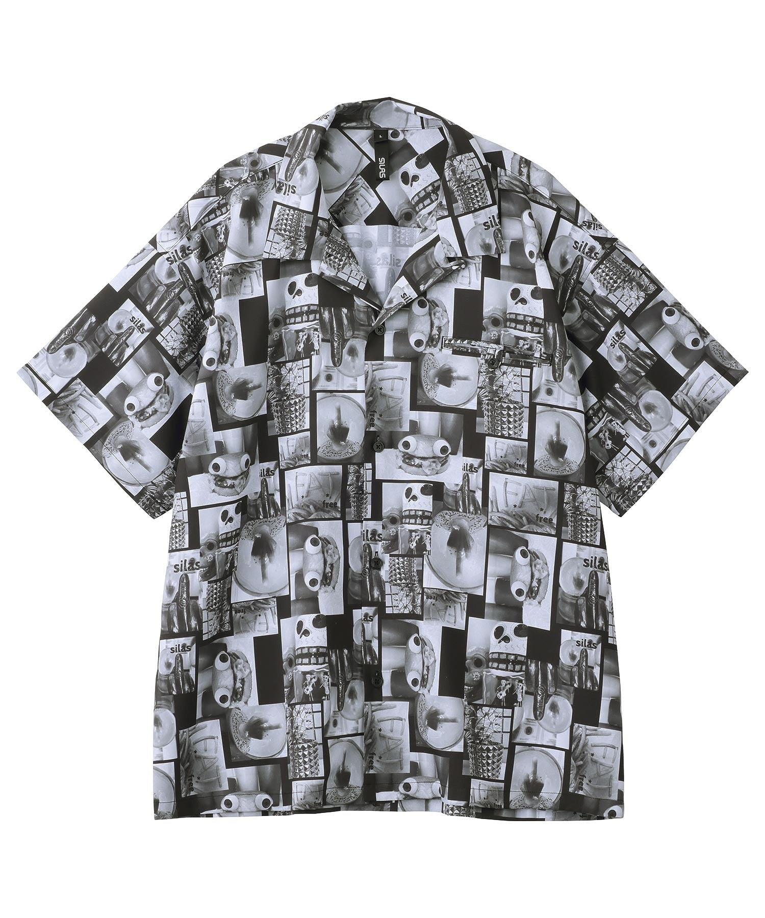 PHOTO PATTERN OPEN COLLAR S/S SHIRT SILAS