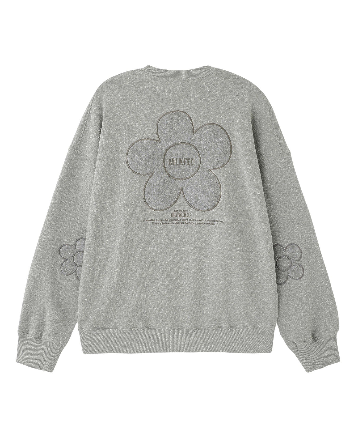 FLOWER PATCHED ELBOW SWEAT TOP