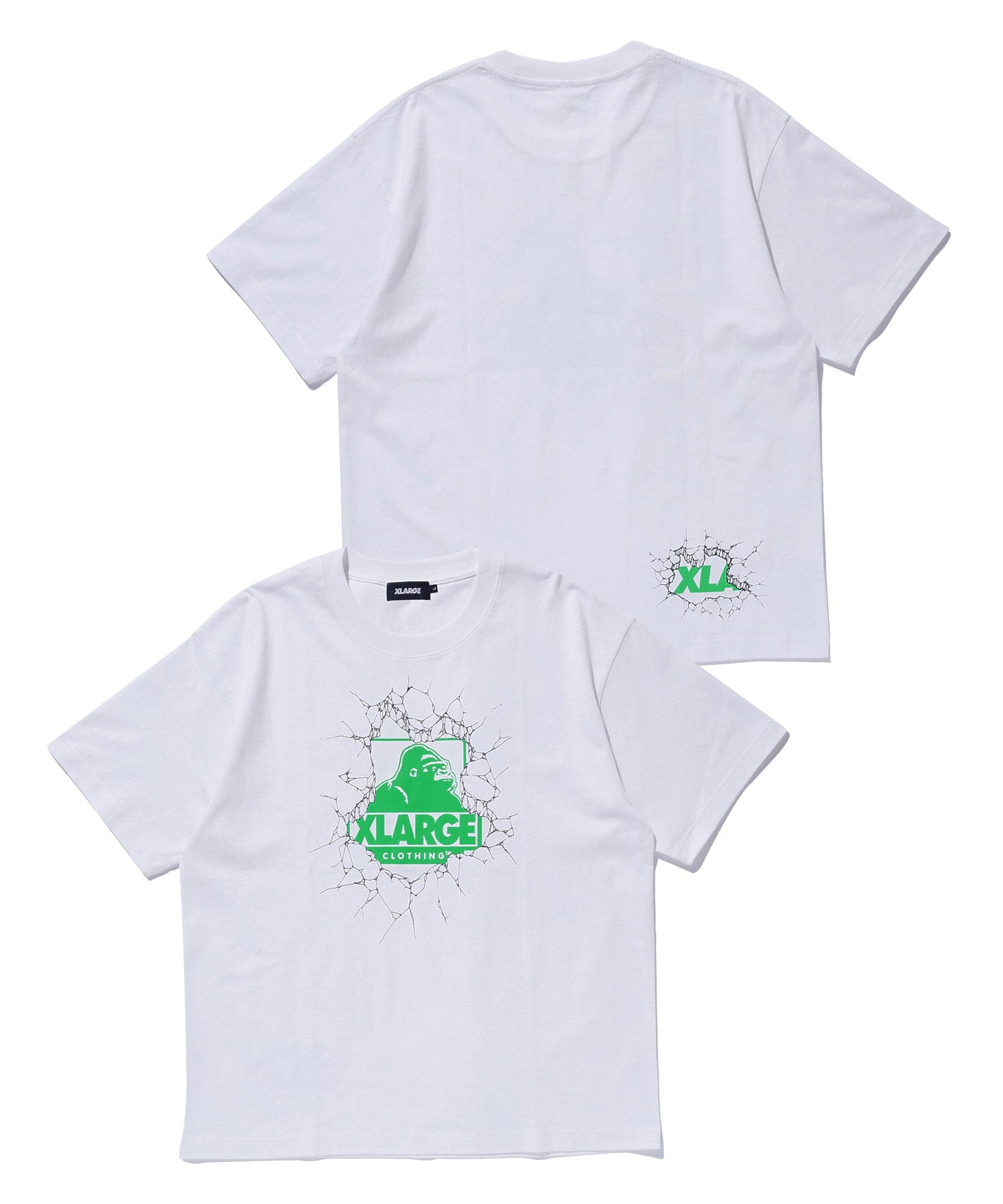 XLARGE×LIXTICK CRACK WALL OG S/S TEE