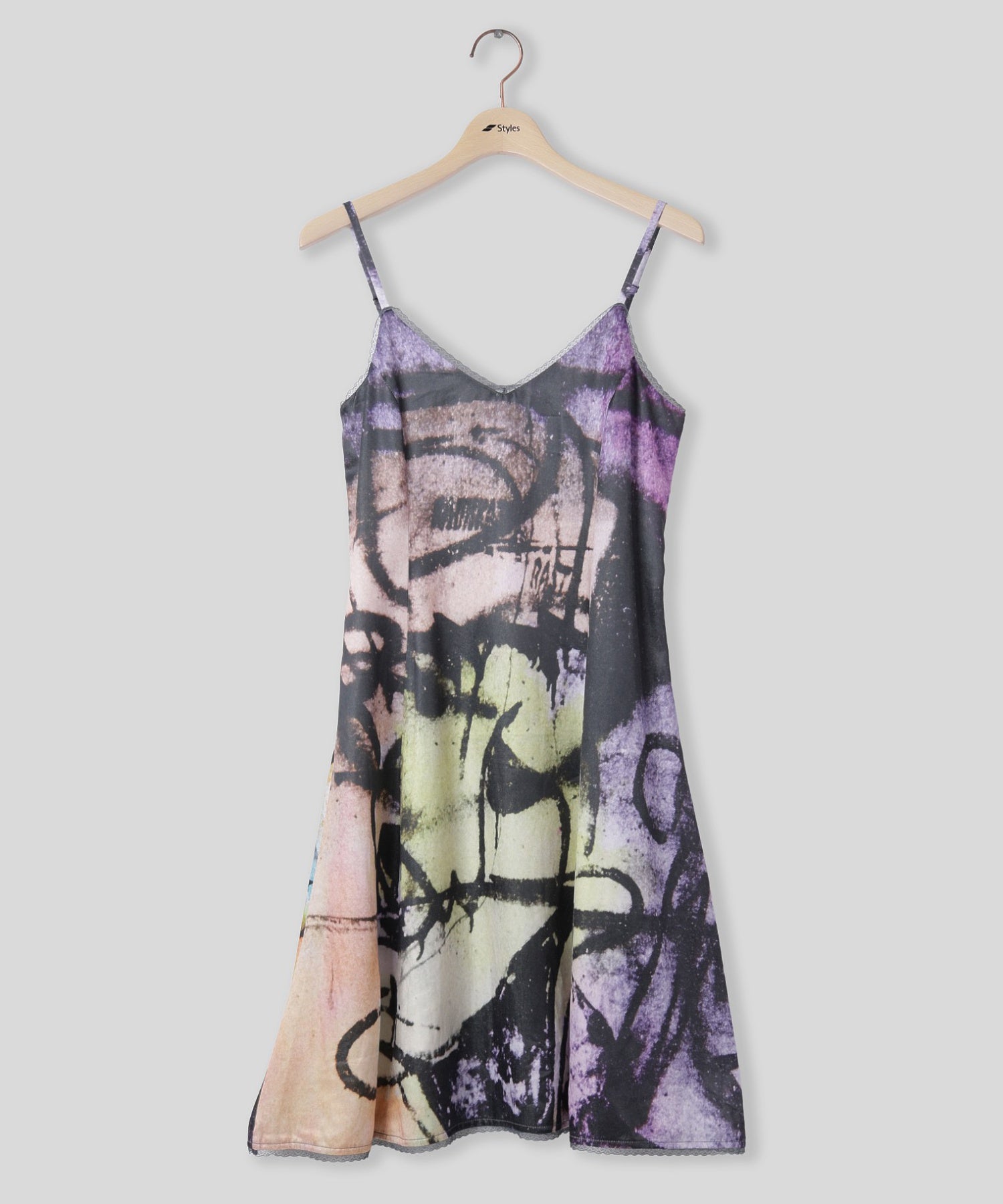 PERKS AND MINI/パークスアンドミニ/W PHOTO SLIP DRESS - JOSHUA GORDON 6384