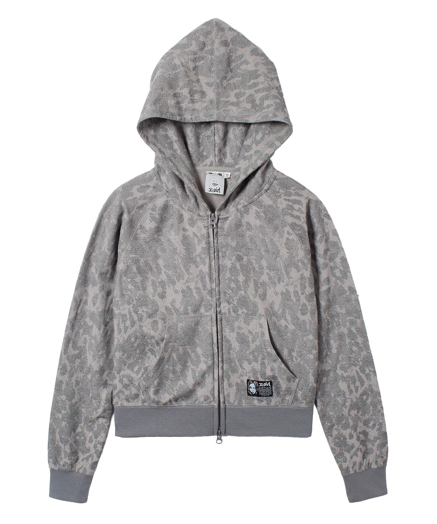 LEOPARD COMPACT ZIP UP HOODIE