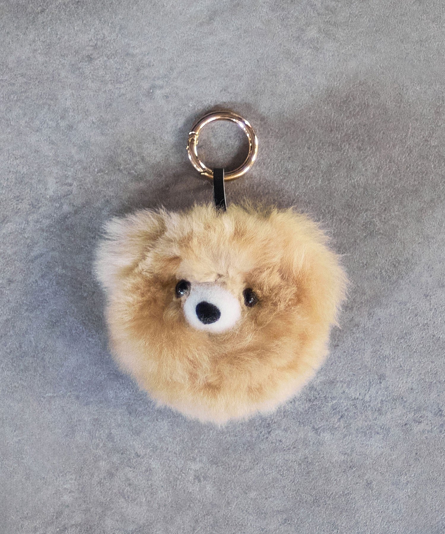 COSY/SMALL BEAR HEAD BABY ALPACA KEY RING