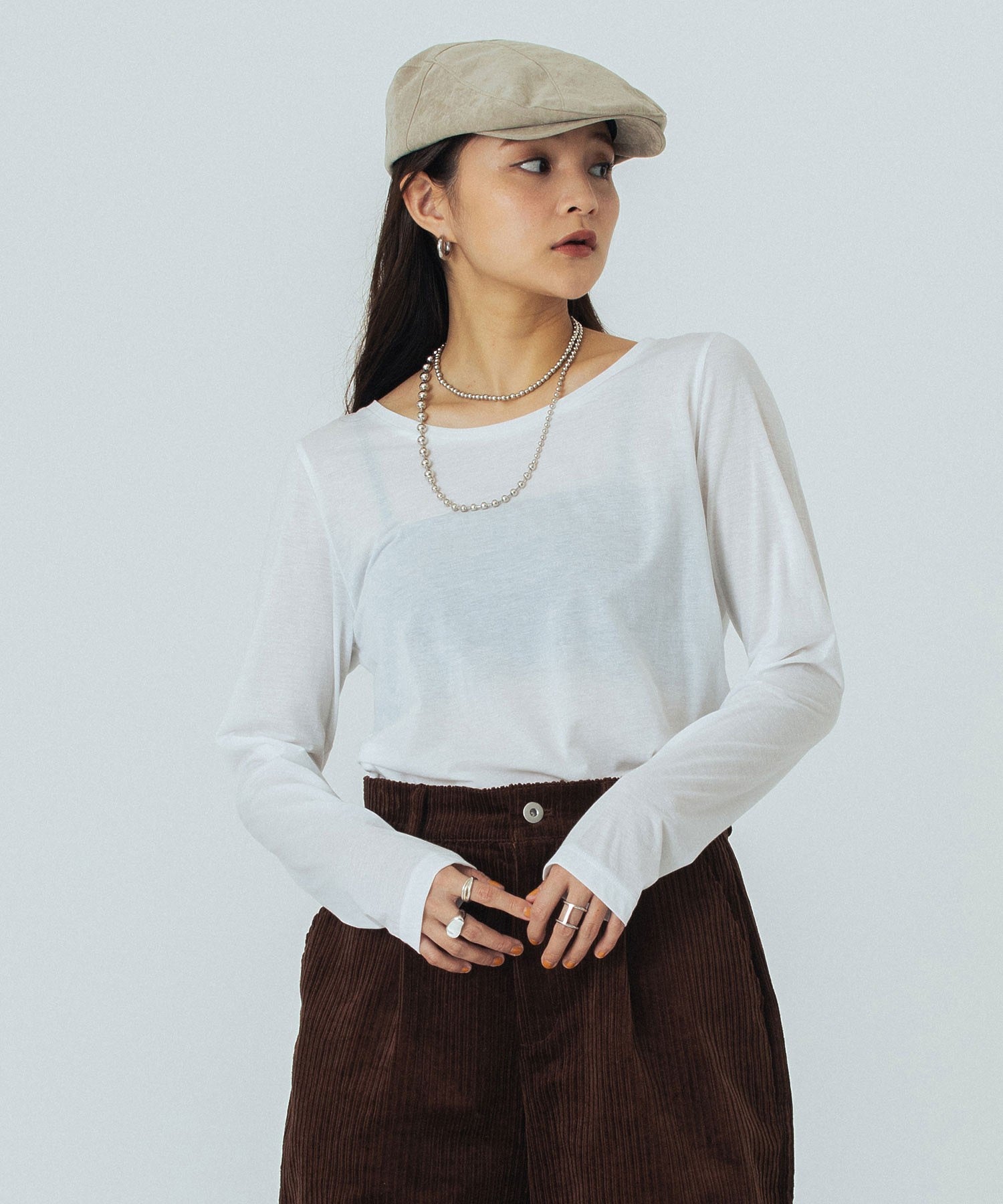 SHEER  L/S TOP