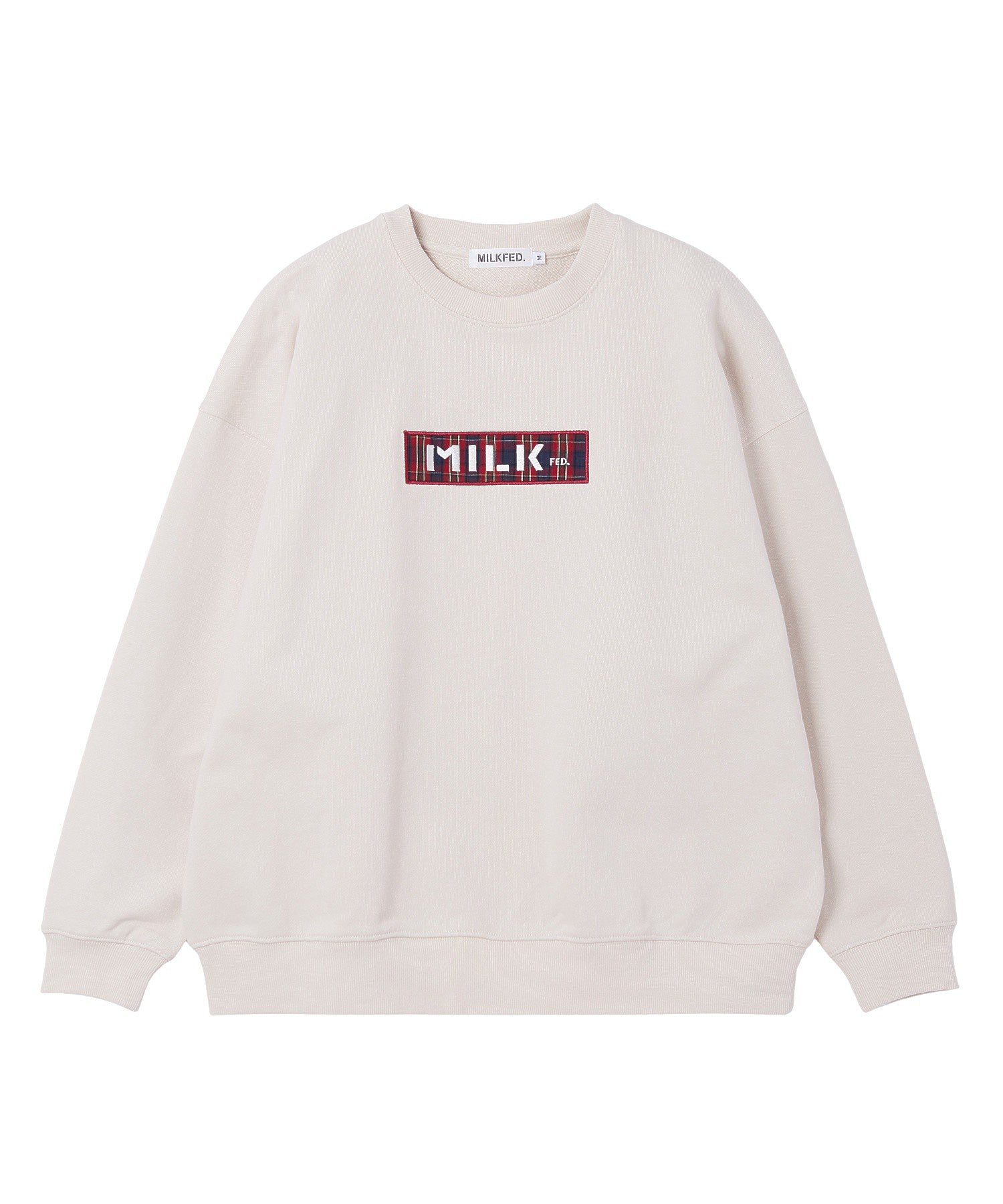CHECKERED BAR LOGO SWEAT TOP