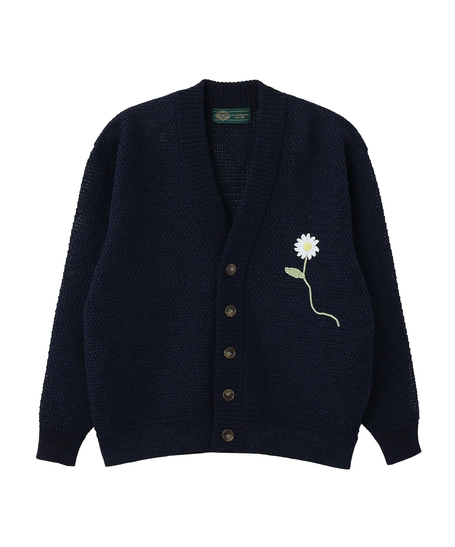 gimcontext/ジム コンテキスト/Basket Stitch Flower Cardigan 26105220