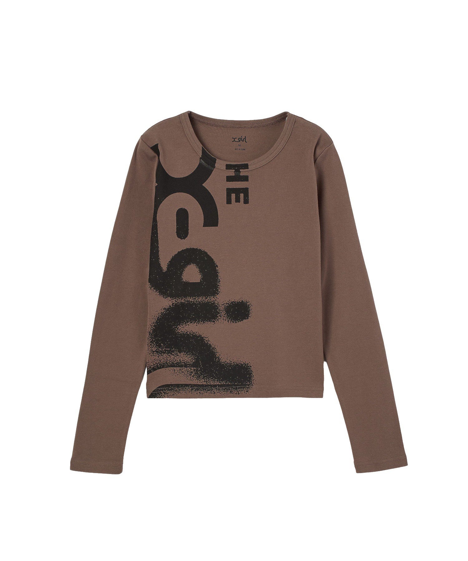 HEAVY DISTRESSED LOGO L/S BABY TEE
