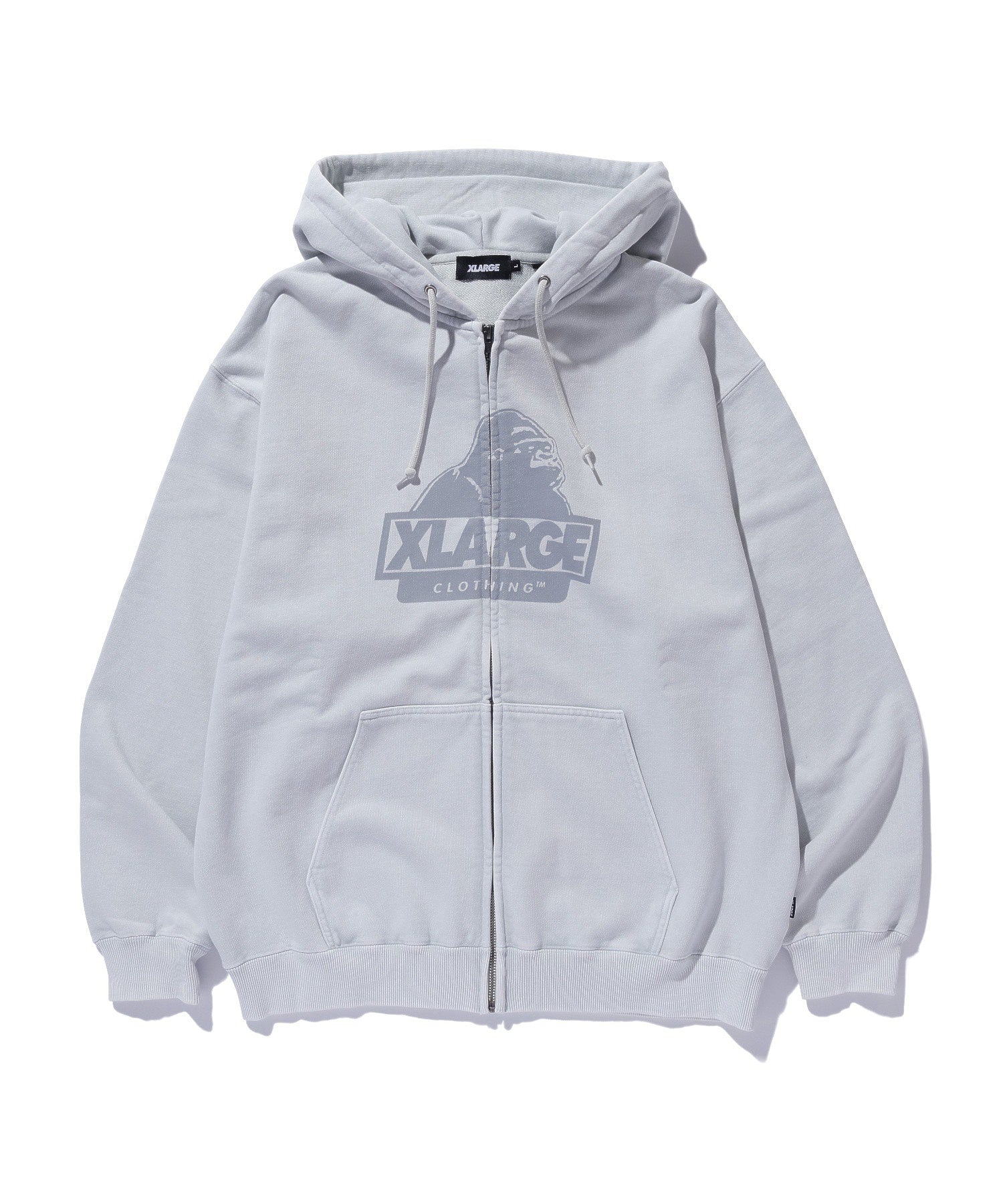 WASHED SLANTED OG ZIP HOODED SWEATSHIRT