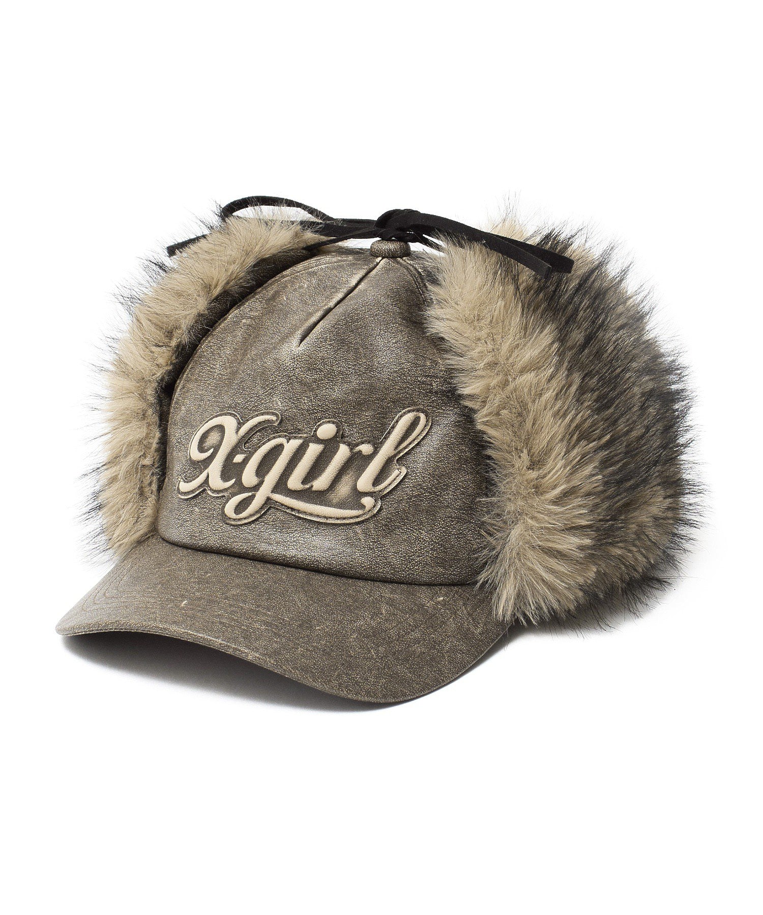 EMBOSSED LOGO PATCH EARFLAP CAP