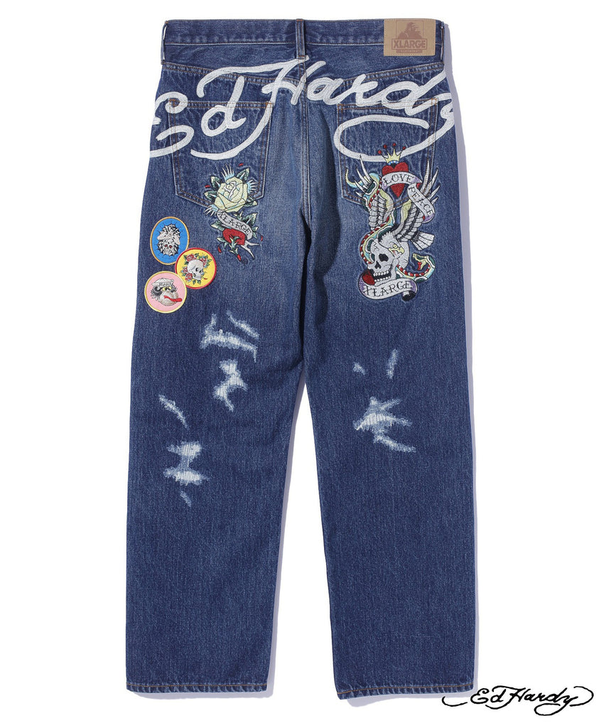 XLARGE×ED HARDY CRASH DENIM PANTS – calif（カリフ）公式サイト