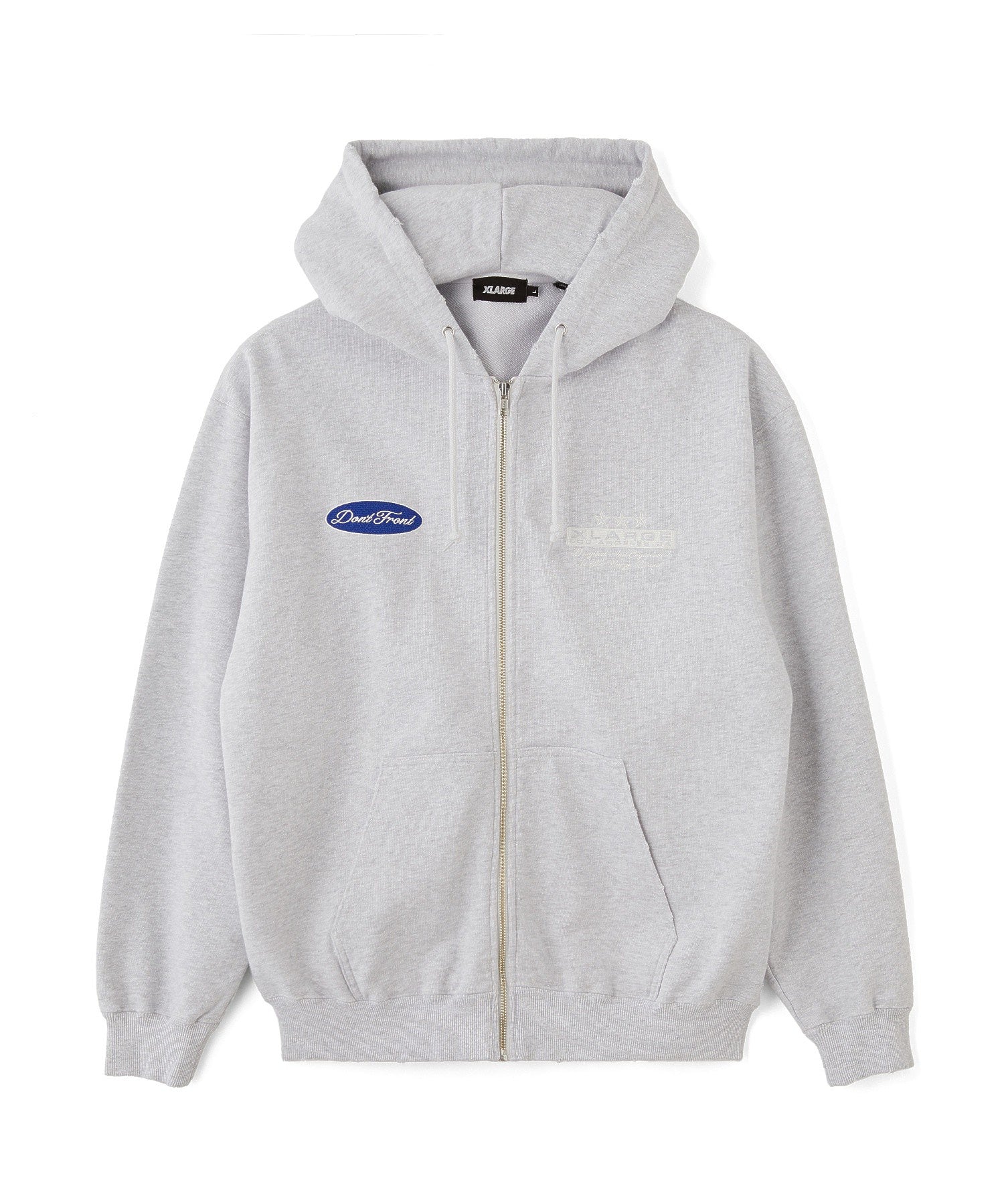 DAMAGED ZIP HOODED SWEATSHIRT