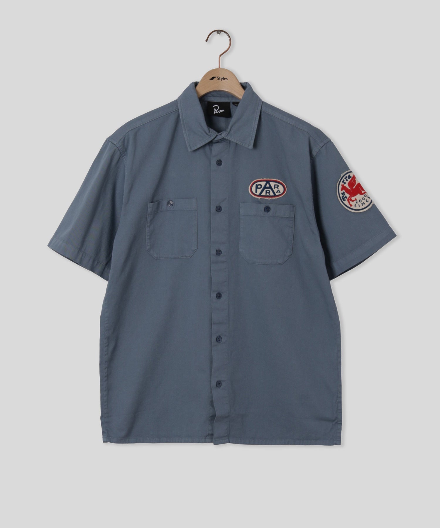by Parra/パラ/Gas station short sleeve shirt 55315