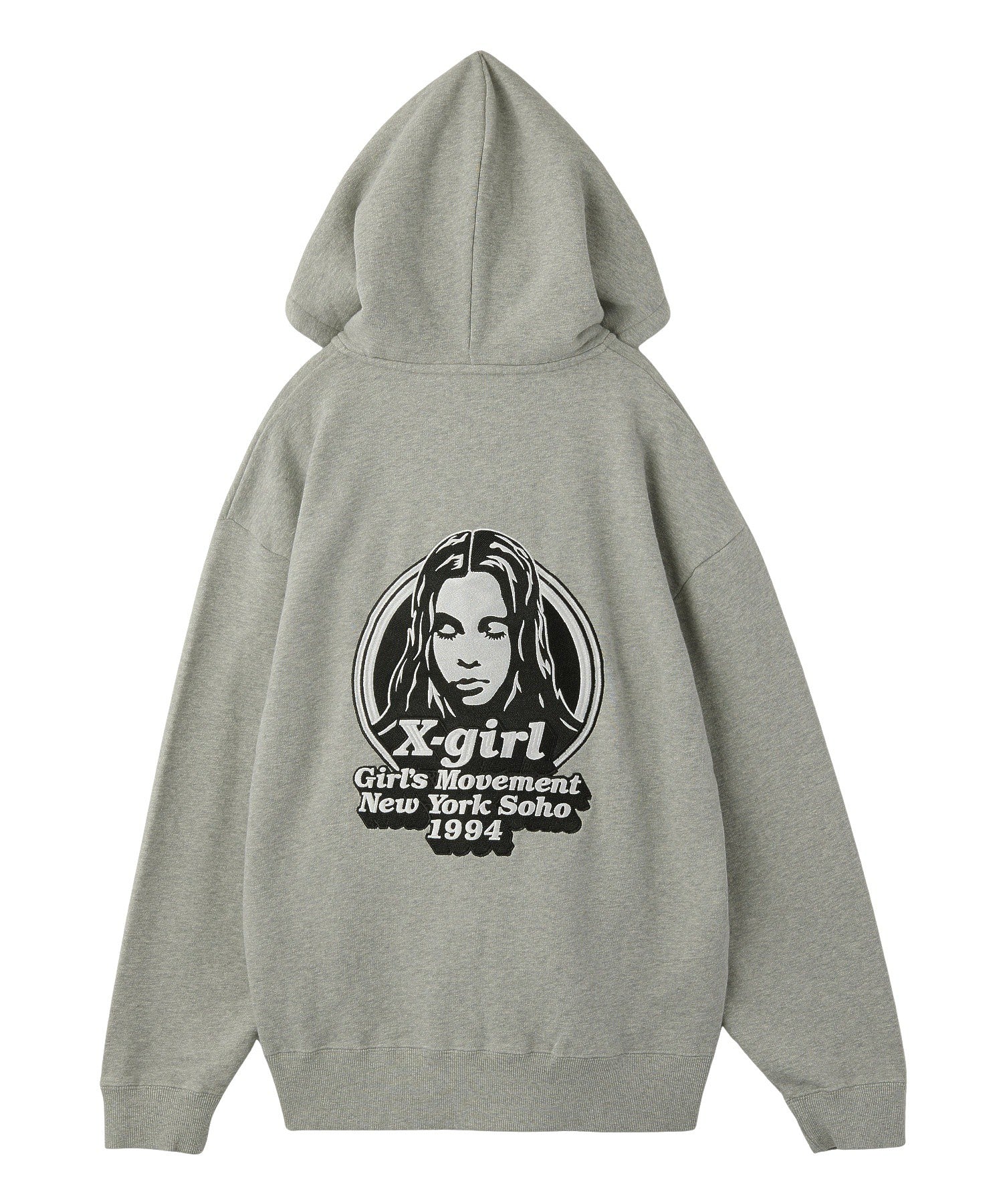 MESSAGE AND FACE ZIP UP SWEAT HOODIE