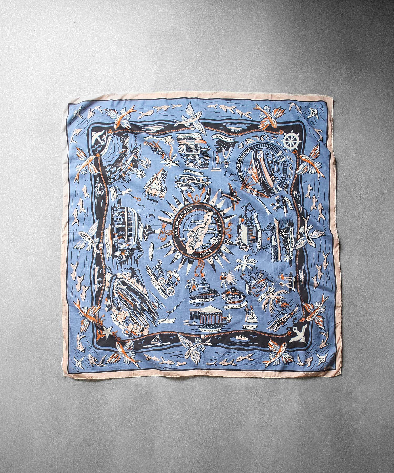 BINDU/CATALINA MAP SCARF
